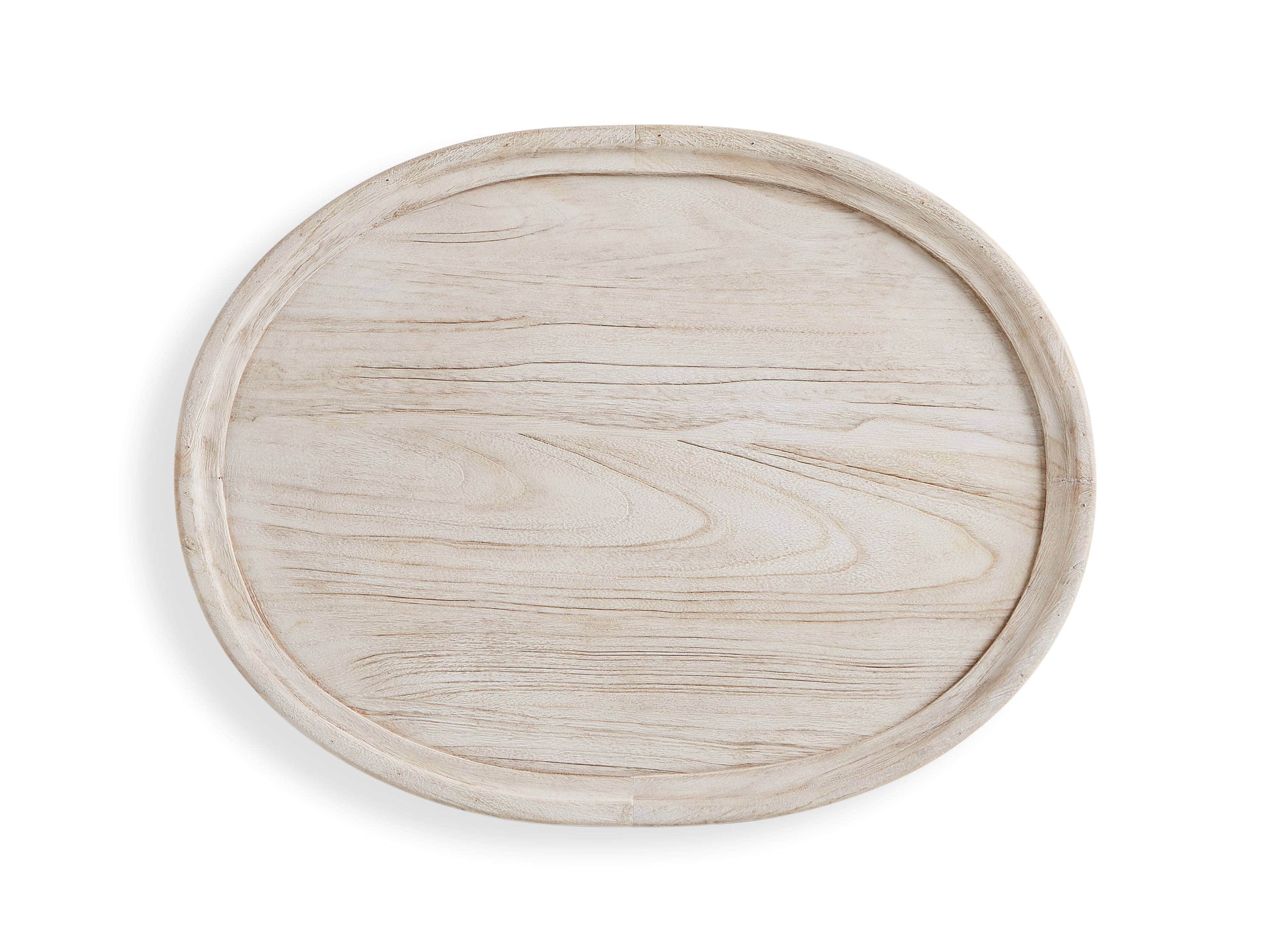 Merle Caned End Table in Natural