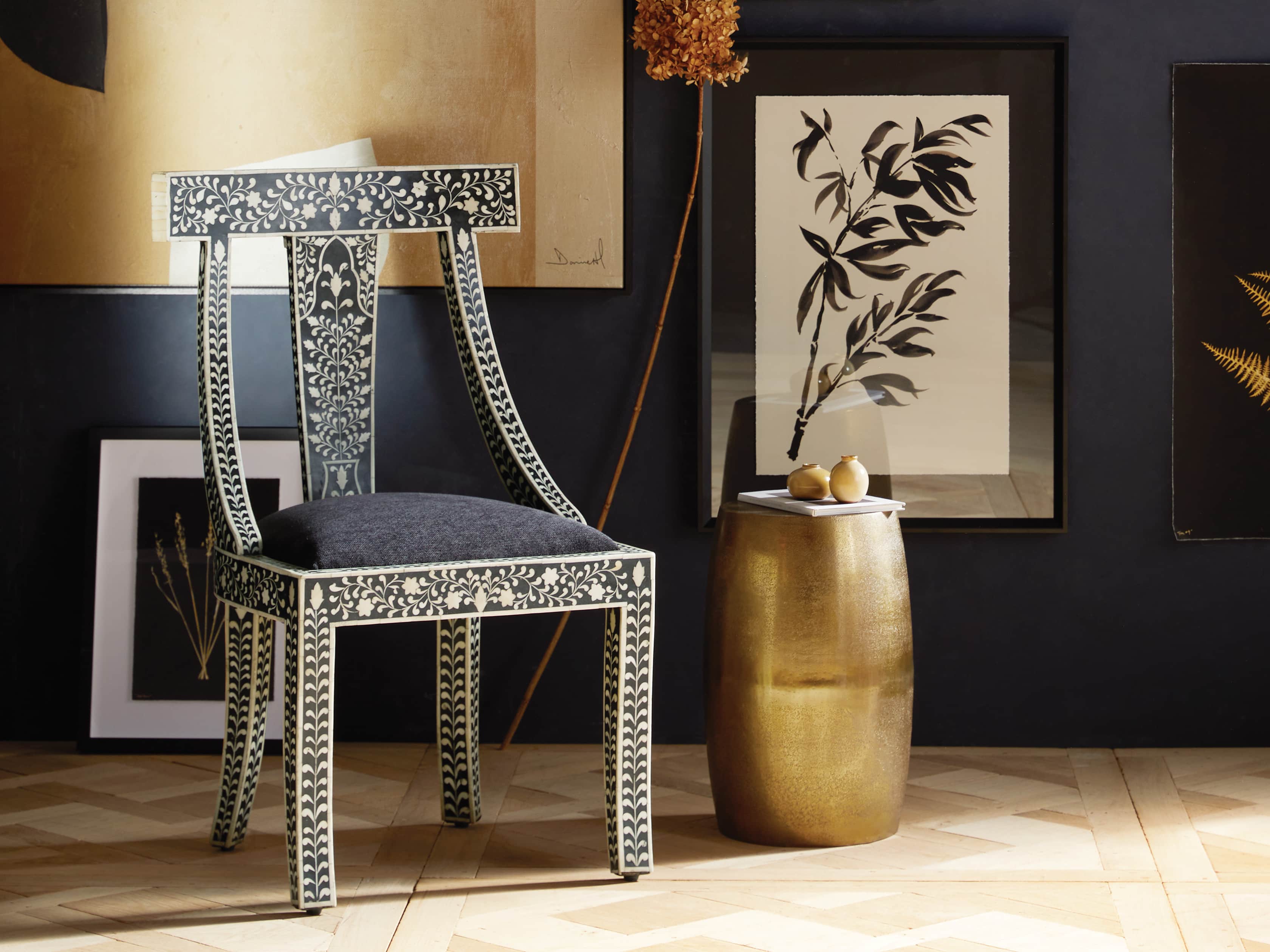 Pia Bone Inlay Chair, slide 1 of 8
