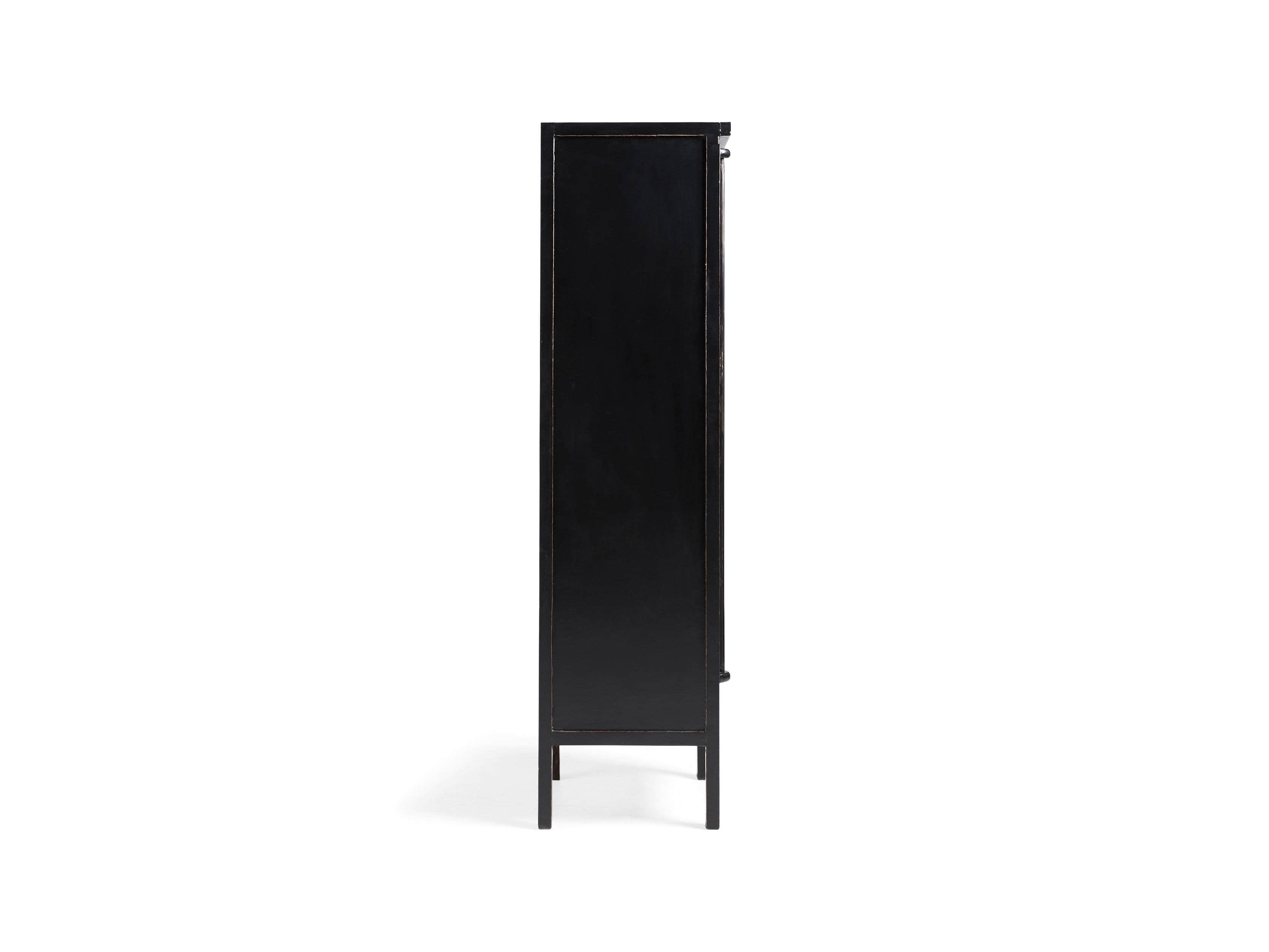 Rattan 24" Cabinet in Black