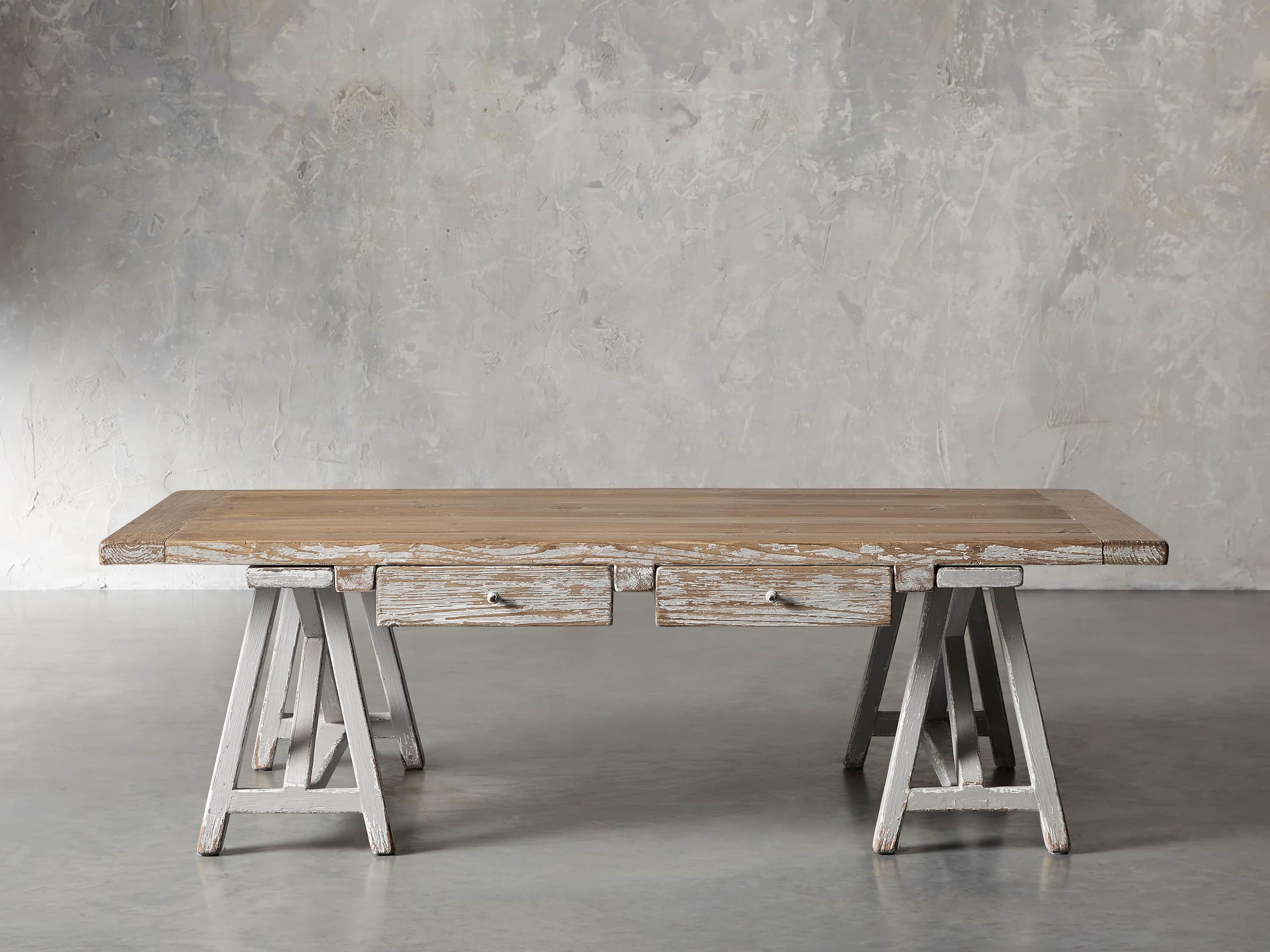 Remy 62" Sawhorse Coffee Table, slide 1 of 12