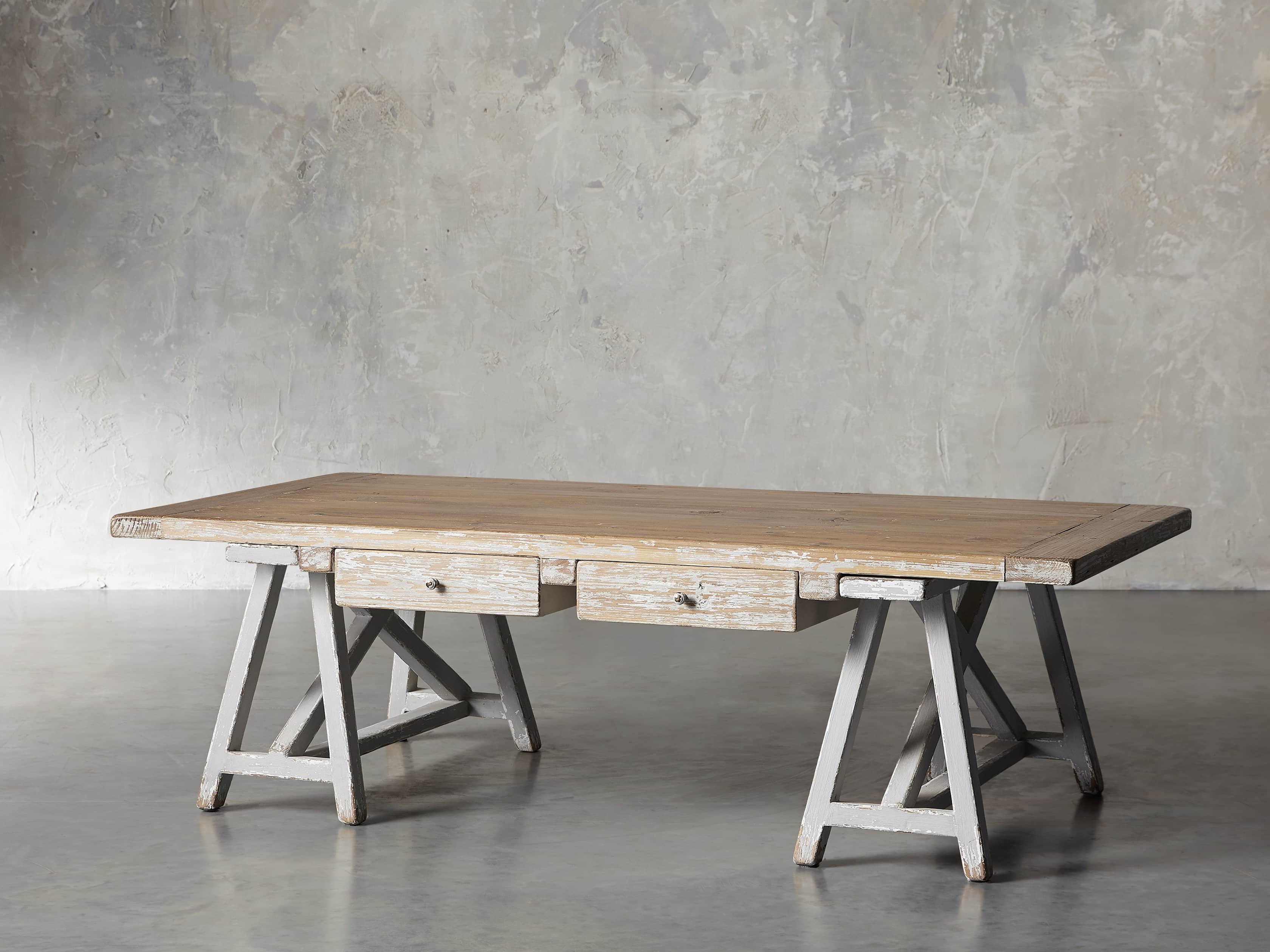 Remy 62" Sawhorse Coffee Table, slide 5 of 12