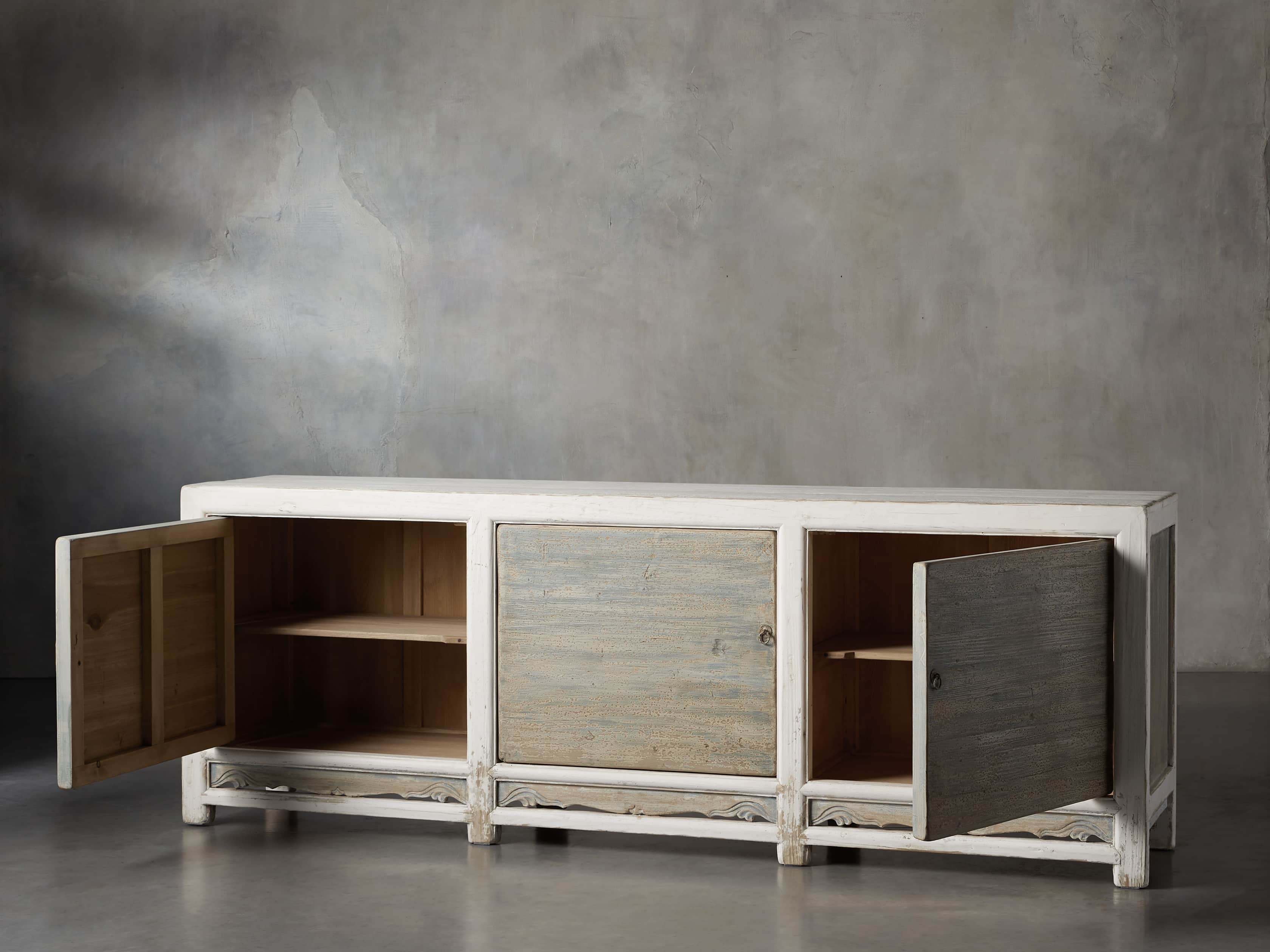 Waverly White 94" Cabinet