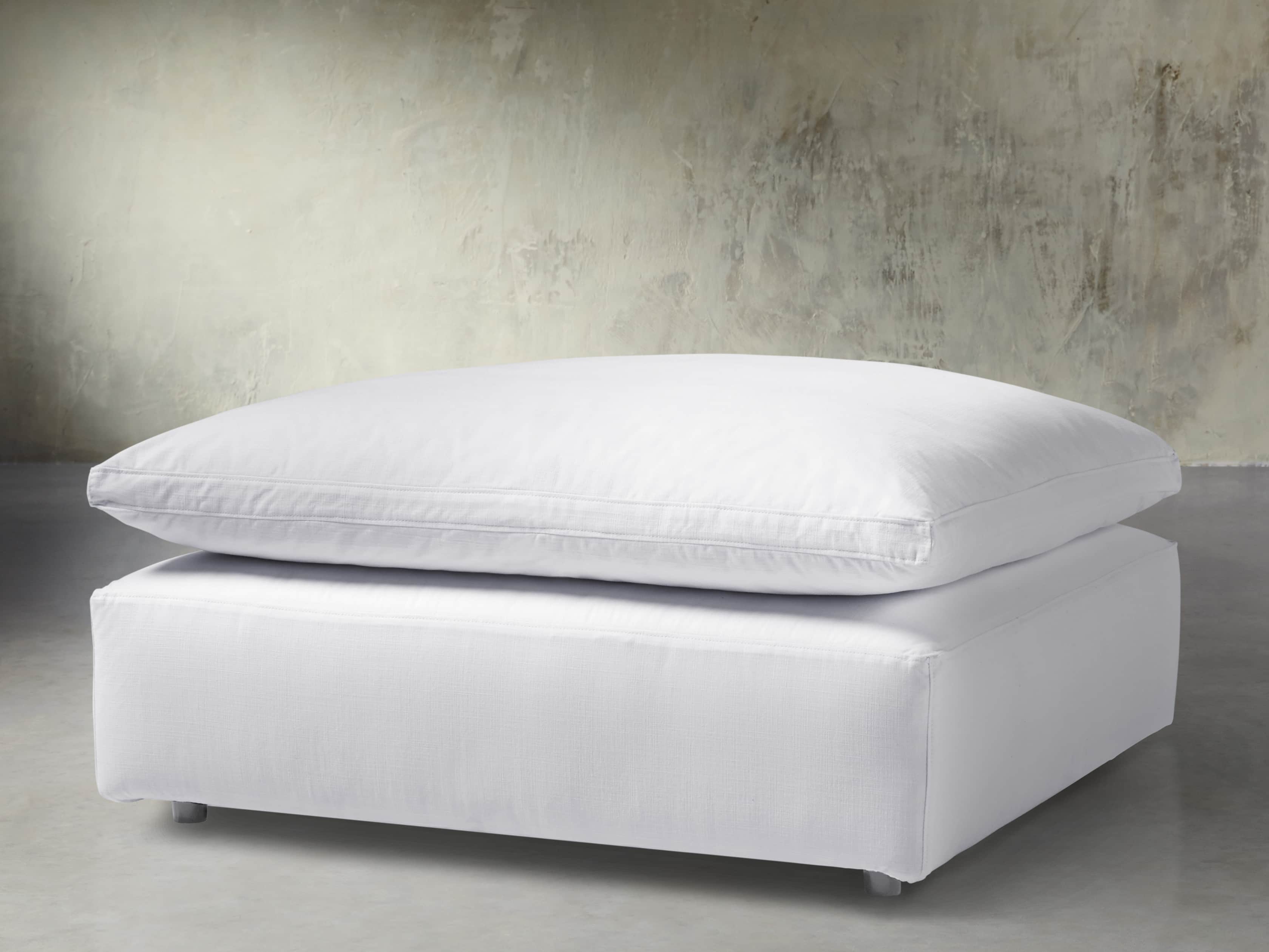 Tahoe Slipcovered 45" Ottoman