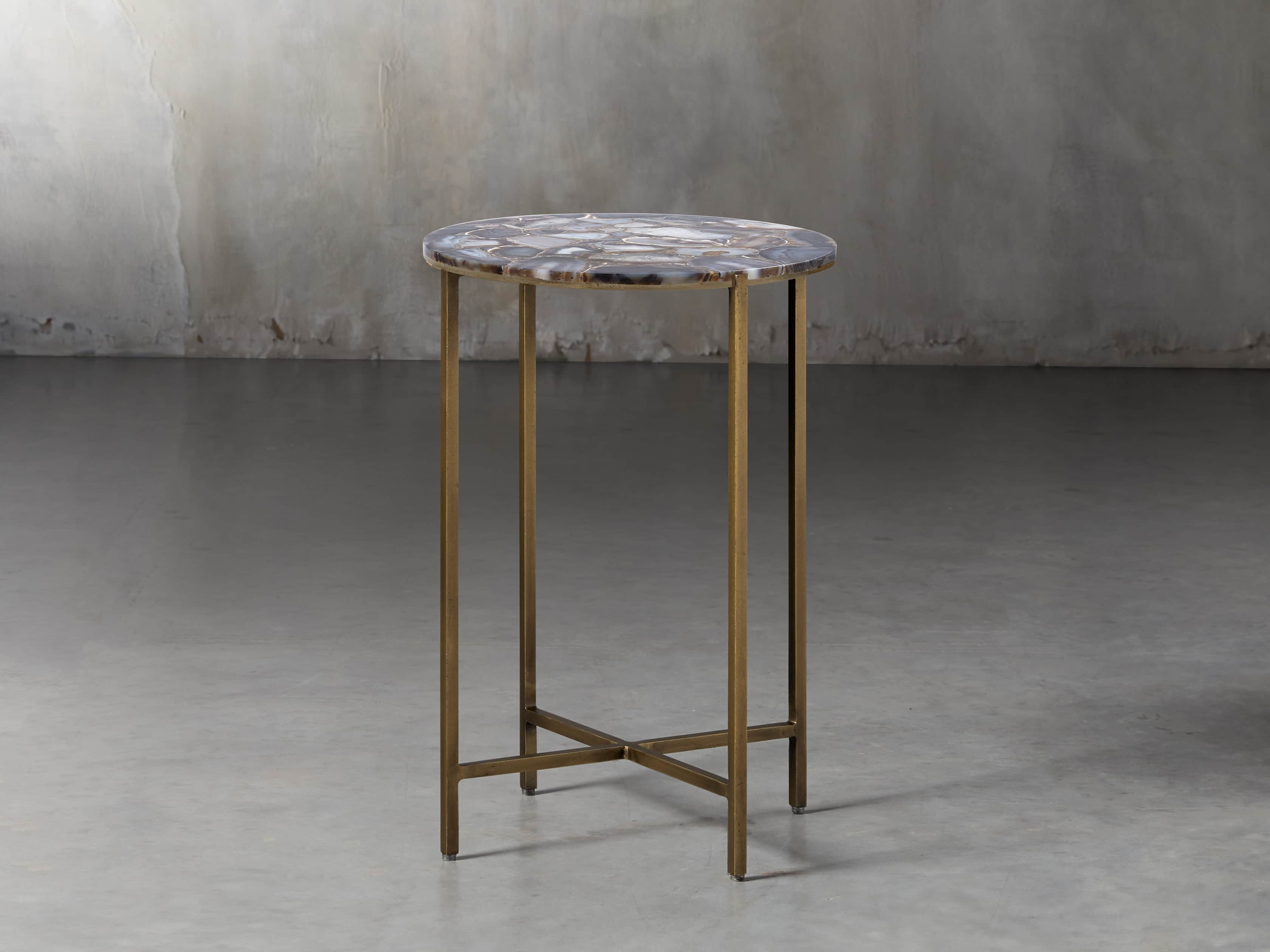 Ludlow Black Agate Martini Table Arhaus
