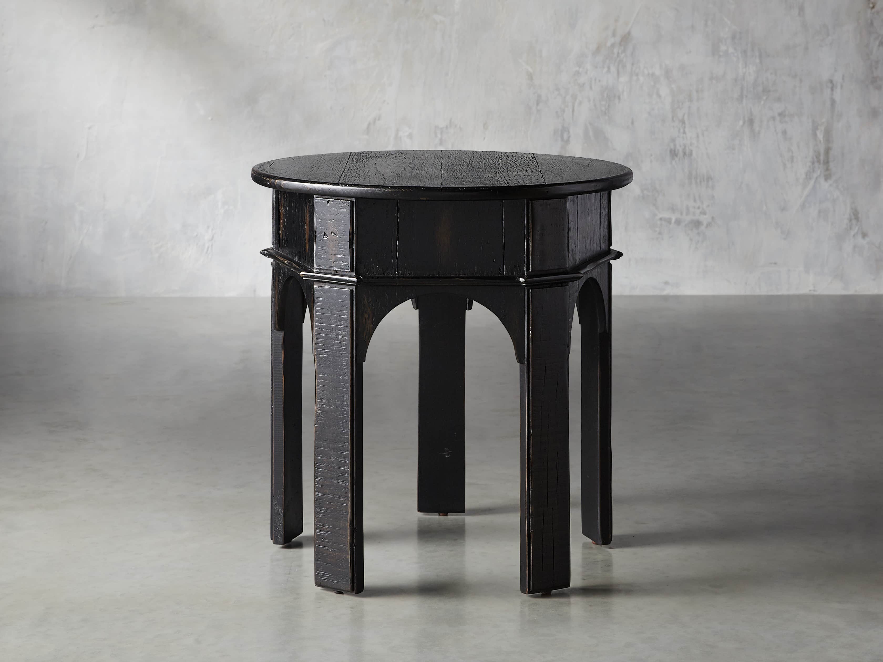 Allegro 24" End Table In Rubbed Noir, slide 1 of 5