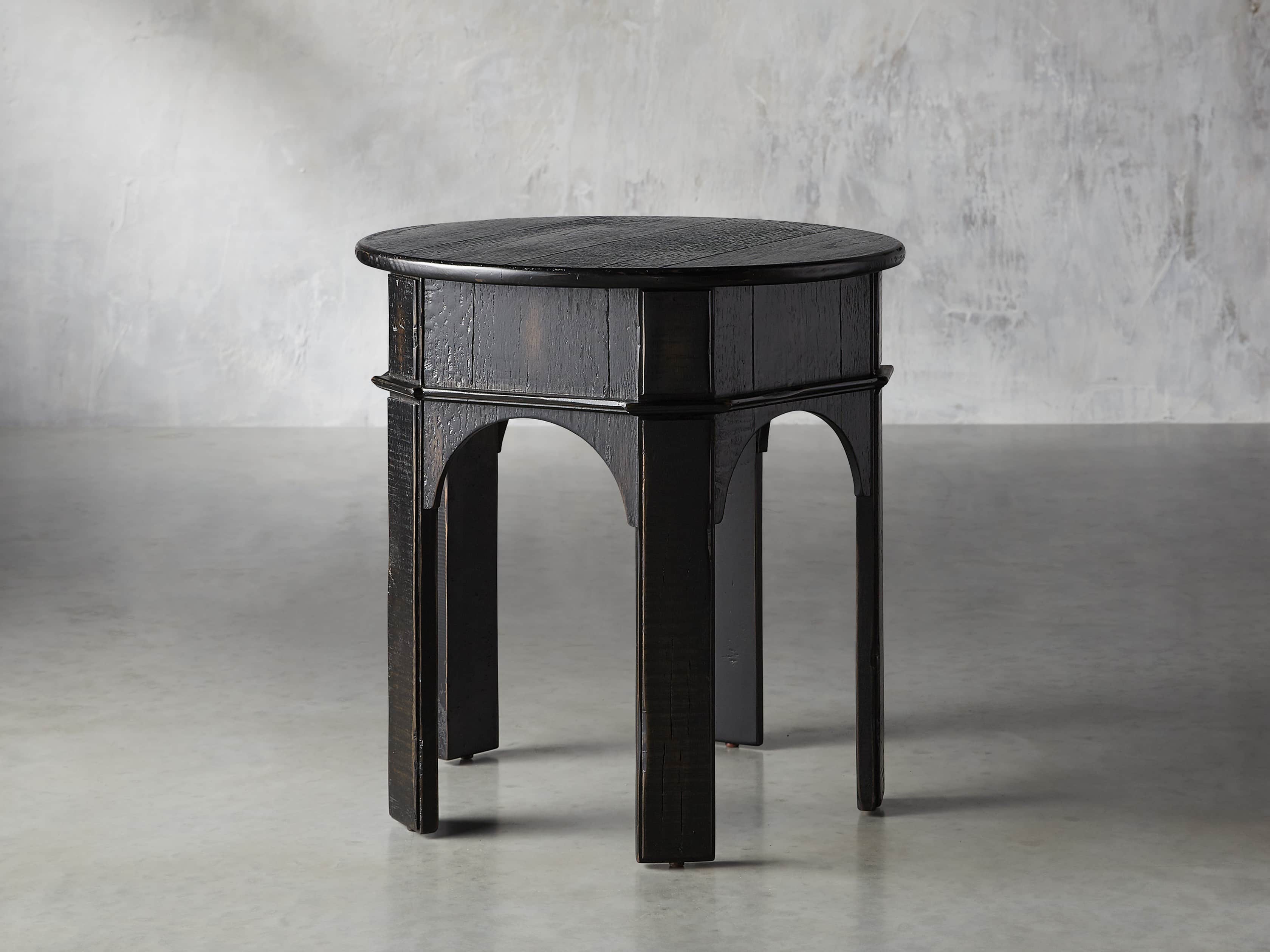 Allegro 24" End Table In Rubbed Noir, slide 2 of 5