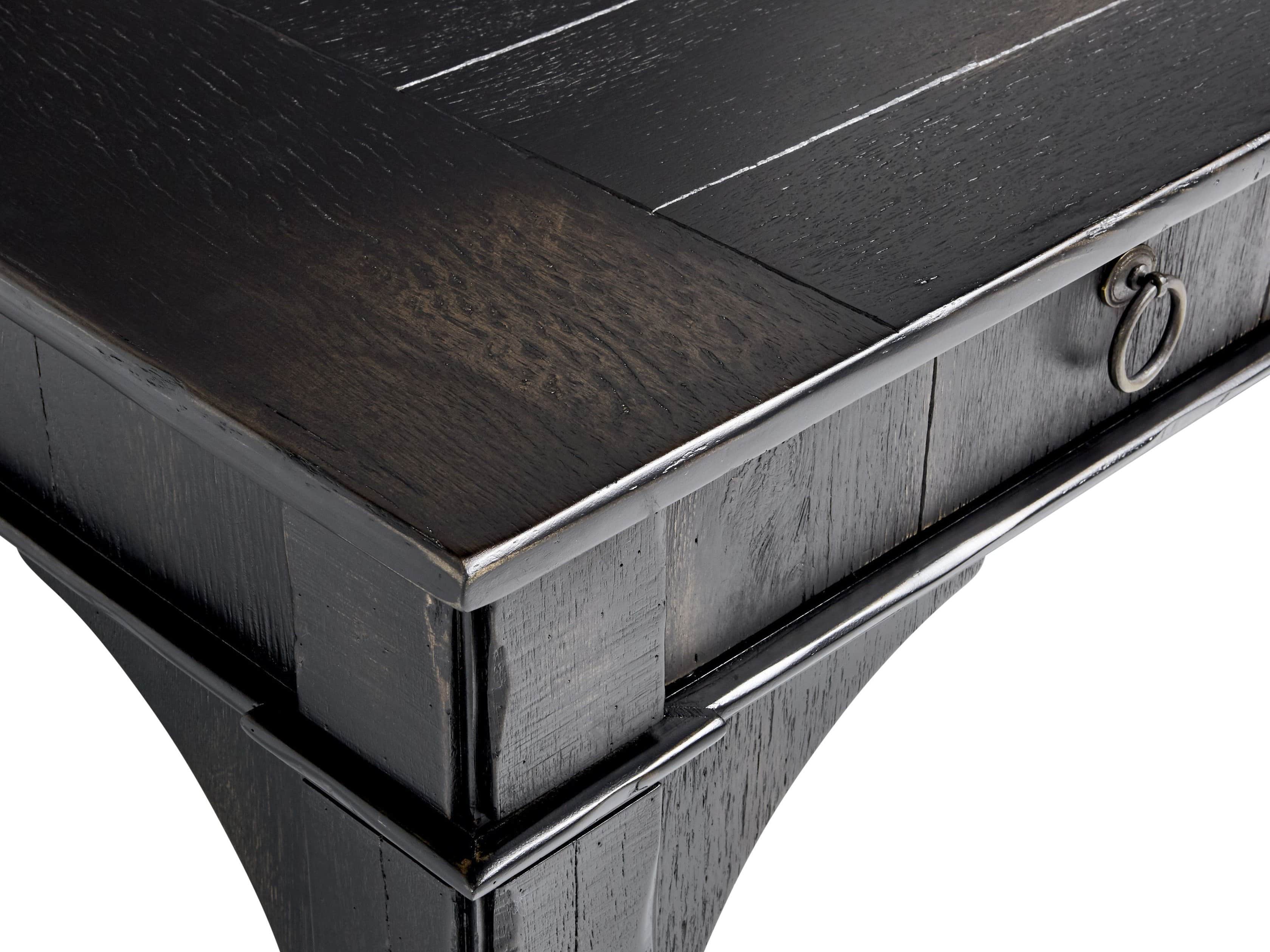 Allegro 52" Coffee Table in Rubbed Noir, slide 5 of 5