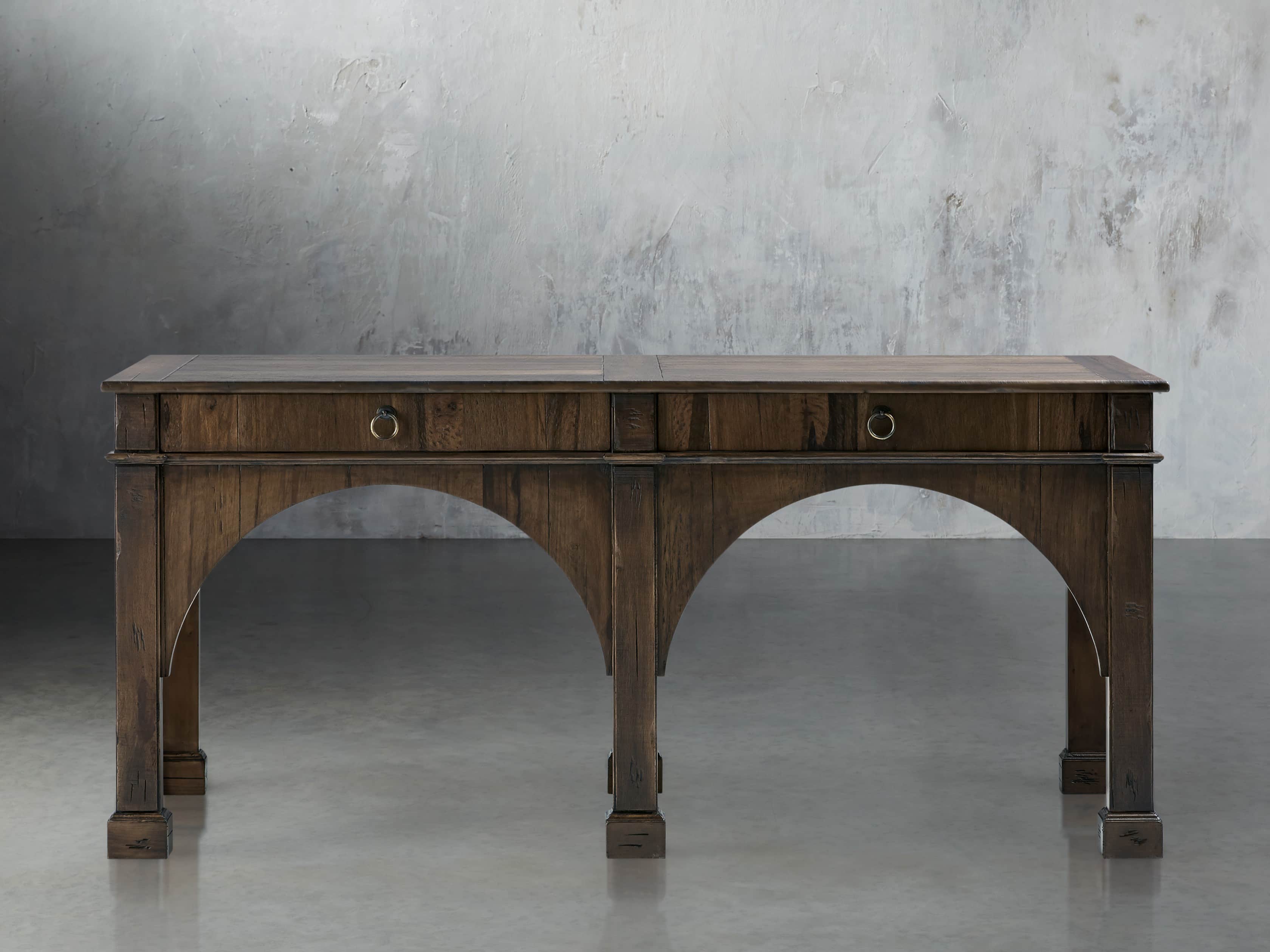 Allegro 75" Console Table In Rubbed Marron