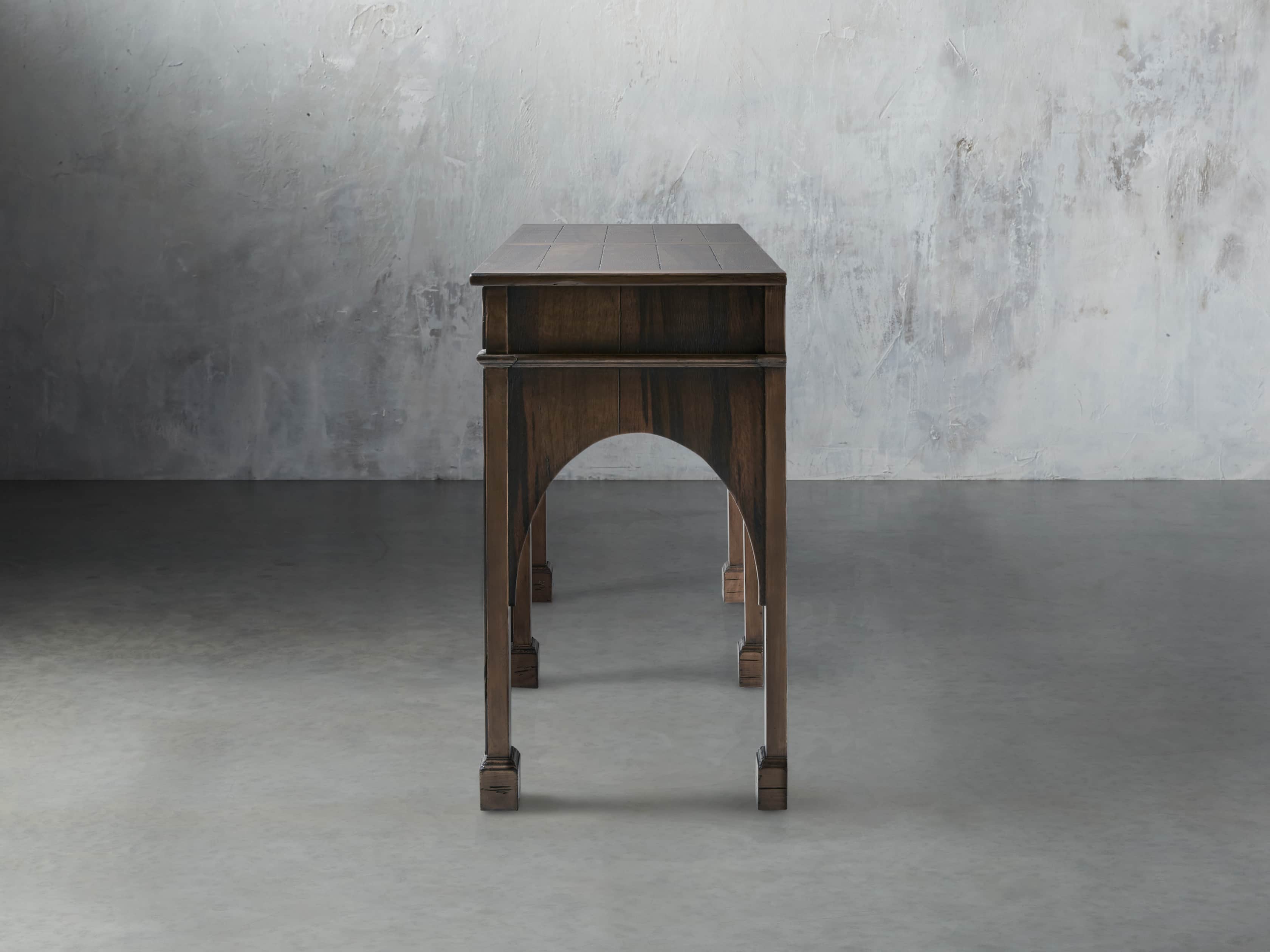 Allegro 75" Console Table In Rubbed Marron