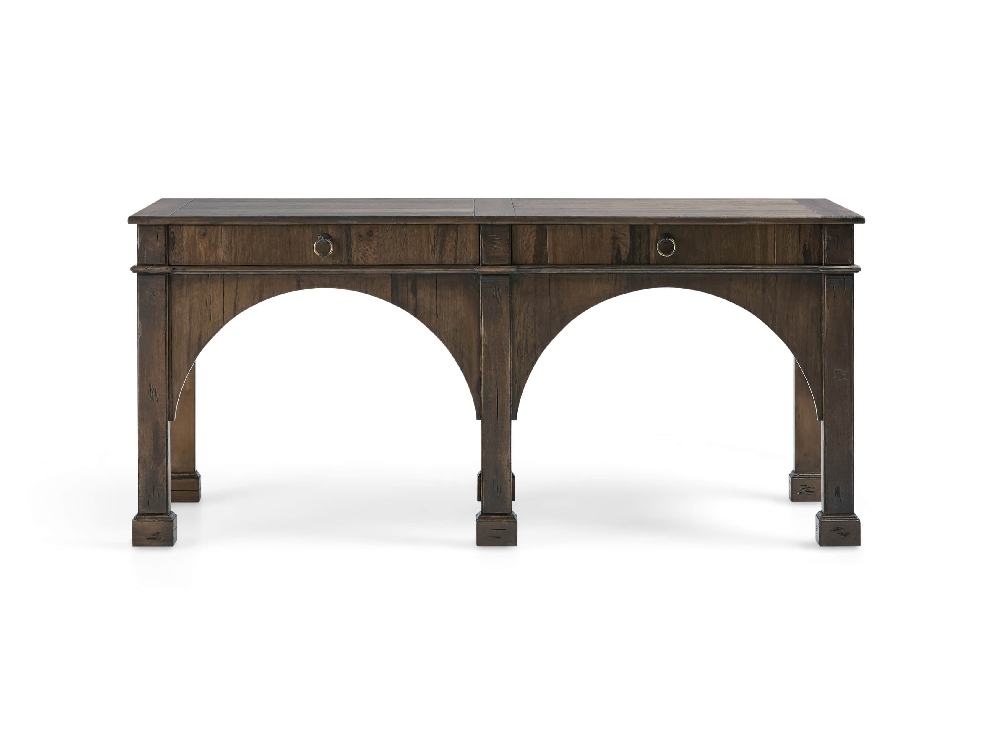 Allegro 75" Console Table In Rubbed Marron