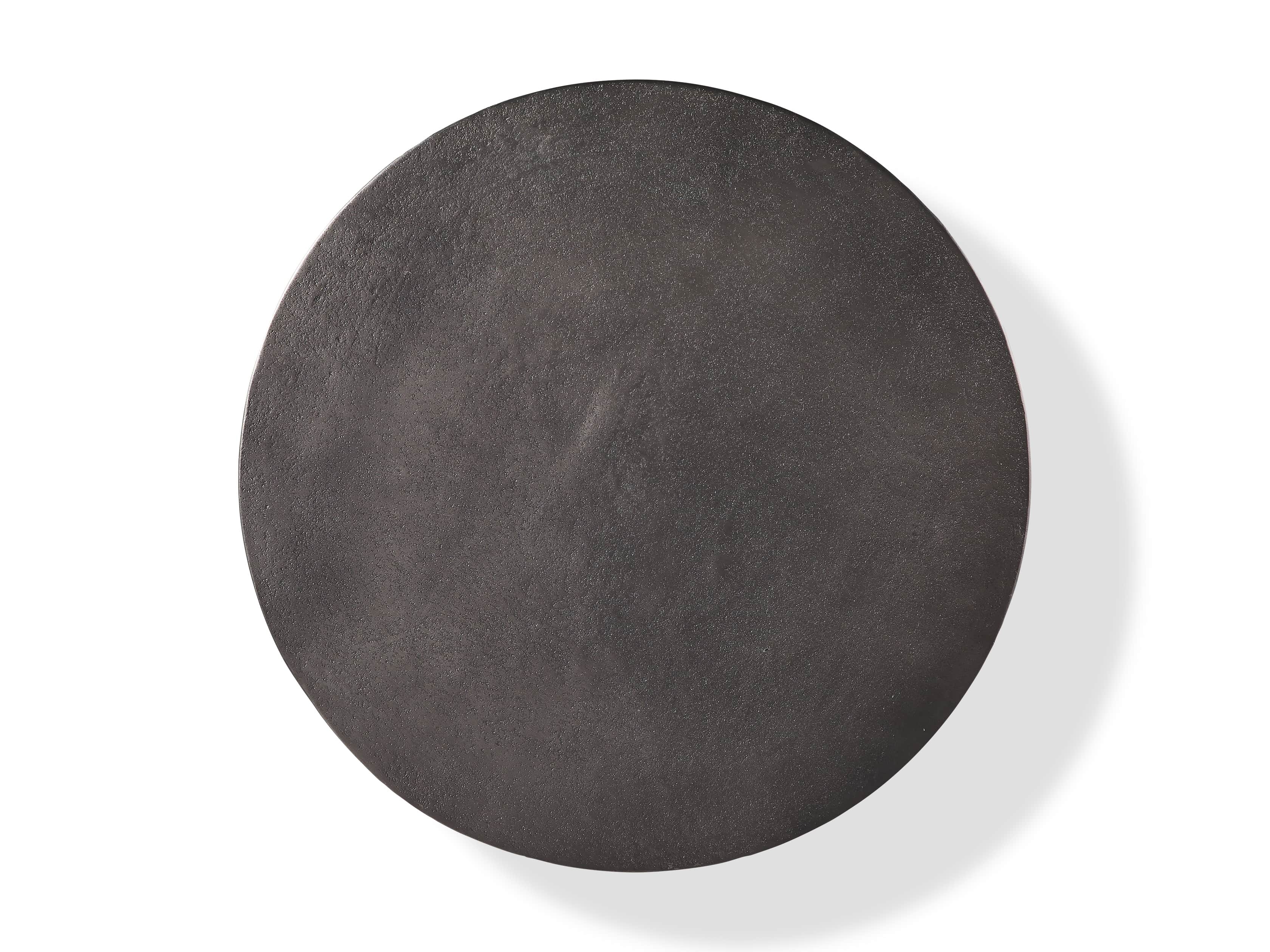 Amina 21" Aluminum End Table in Black Nickel Plated, slide 4 of 5