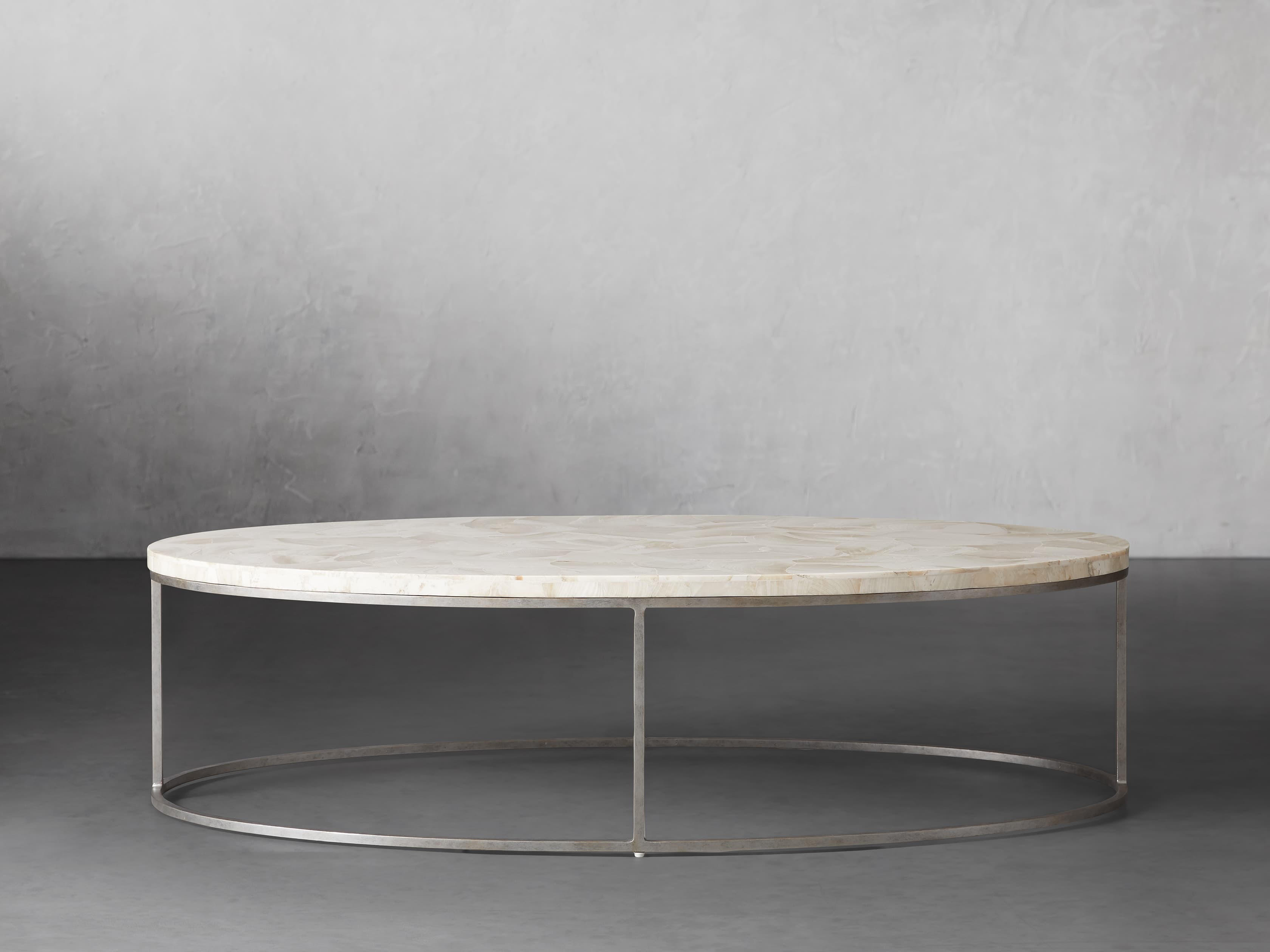 Arielle Oval Coffee Table Arhaus, Arhaus Coffee Table Marble Top