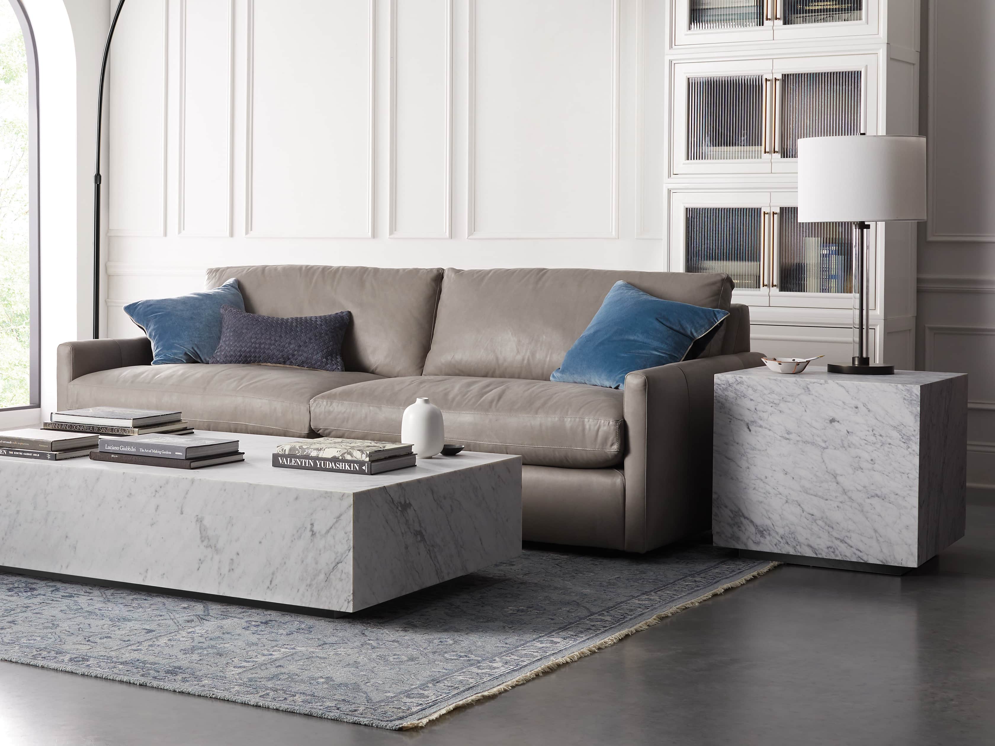 Aviana 24" End Table in White Marble, slide 4 of 7