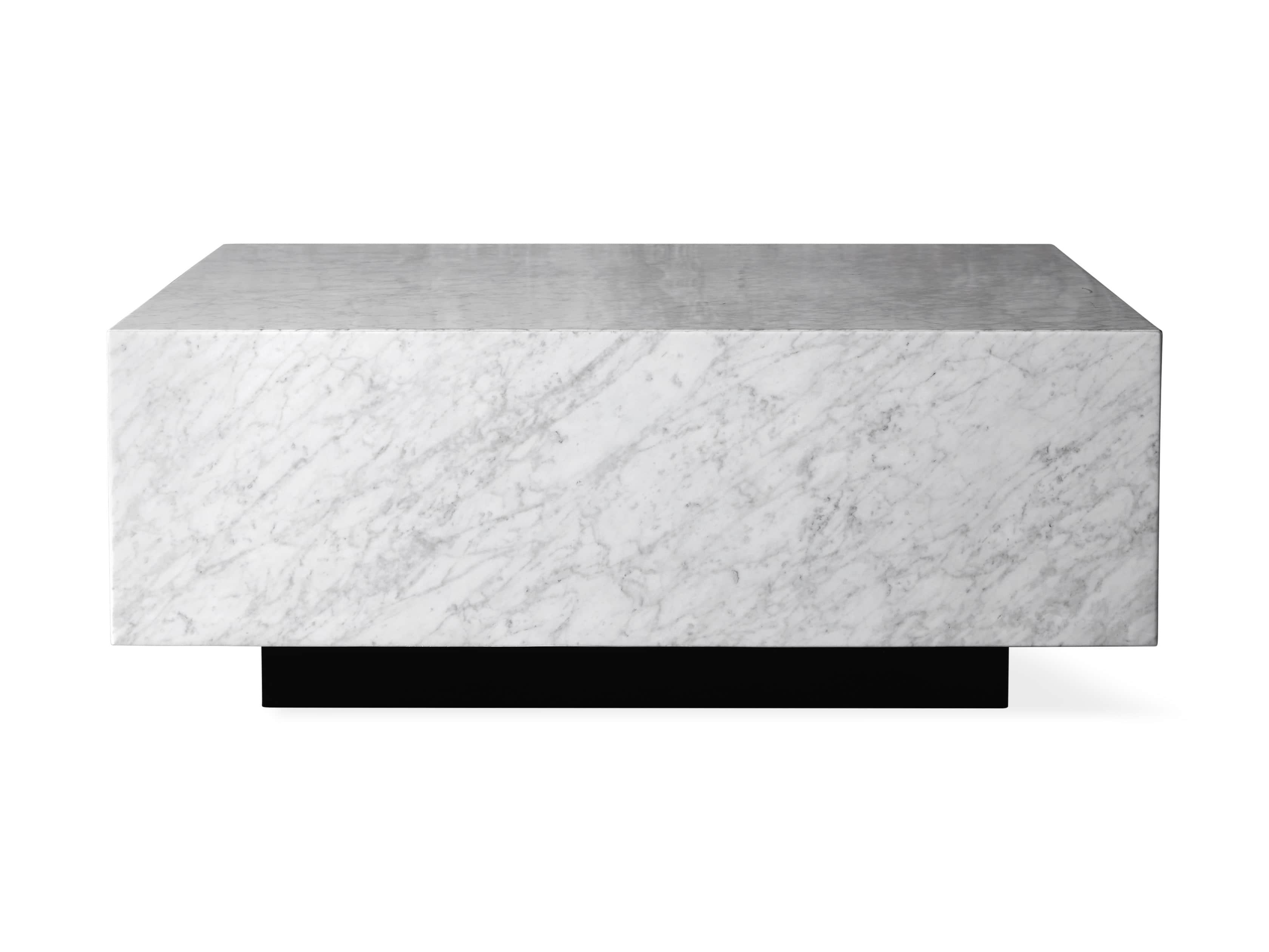 Aviana 38" Coffee Table in White Marble, slide 5 of 5