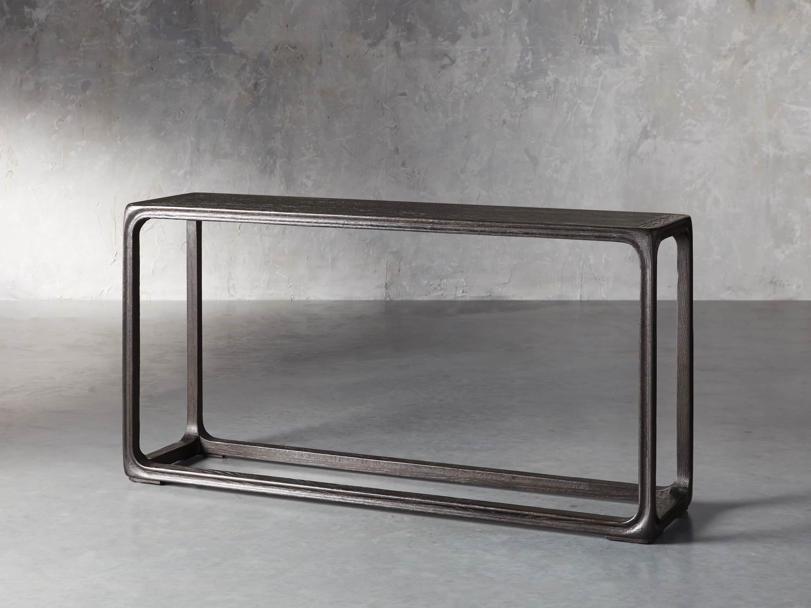 Bertogne 63" Console Table in Dark Ebony, slide 2 of 6