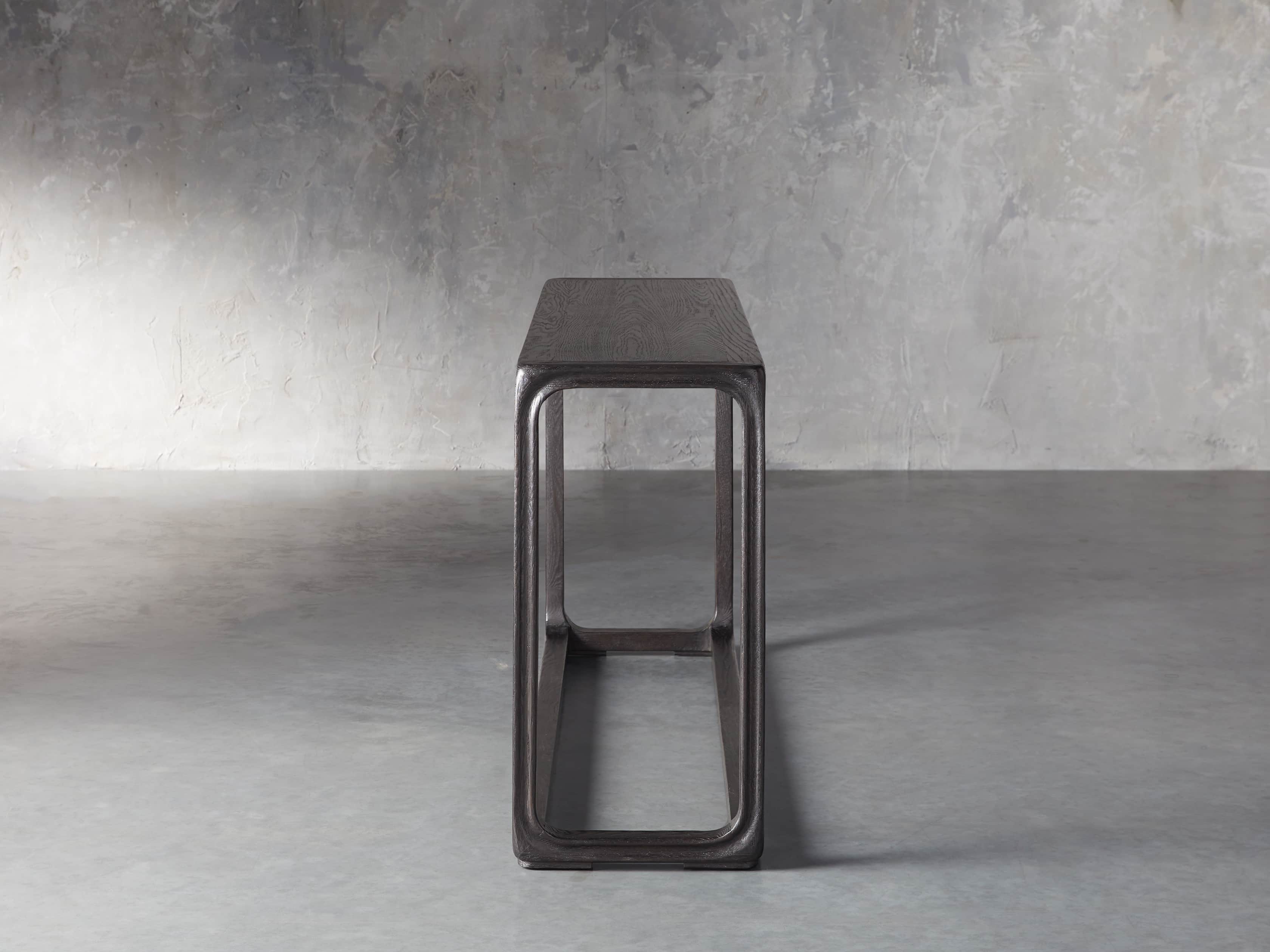 Bertogne 63" Console Table in Dark Ebony, slide 3 of 6