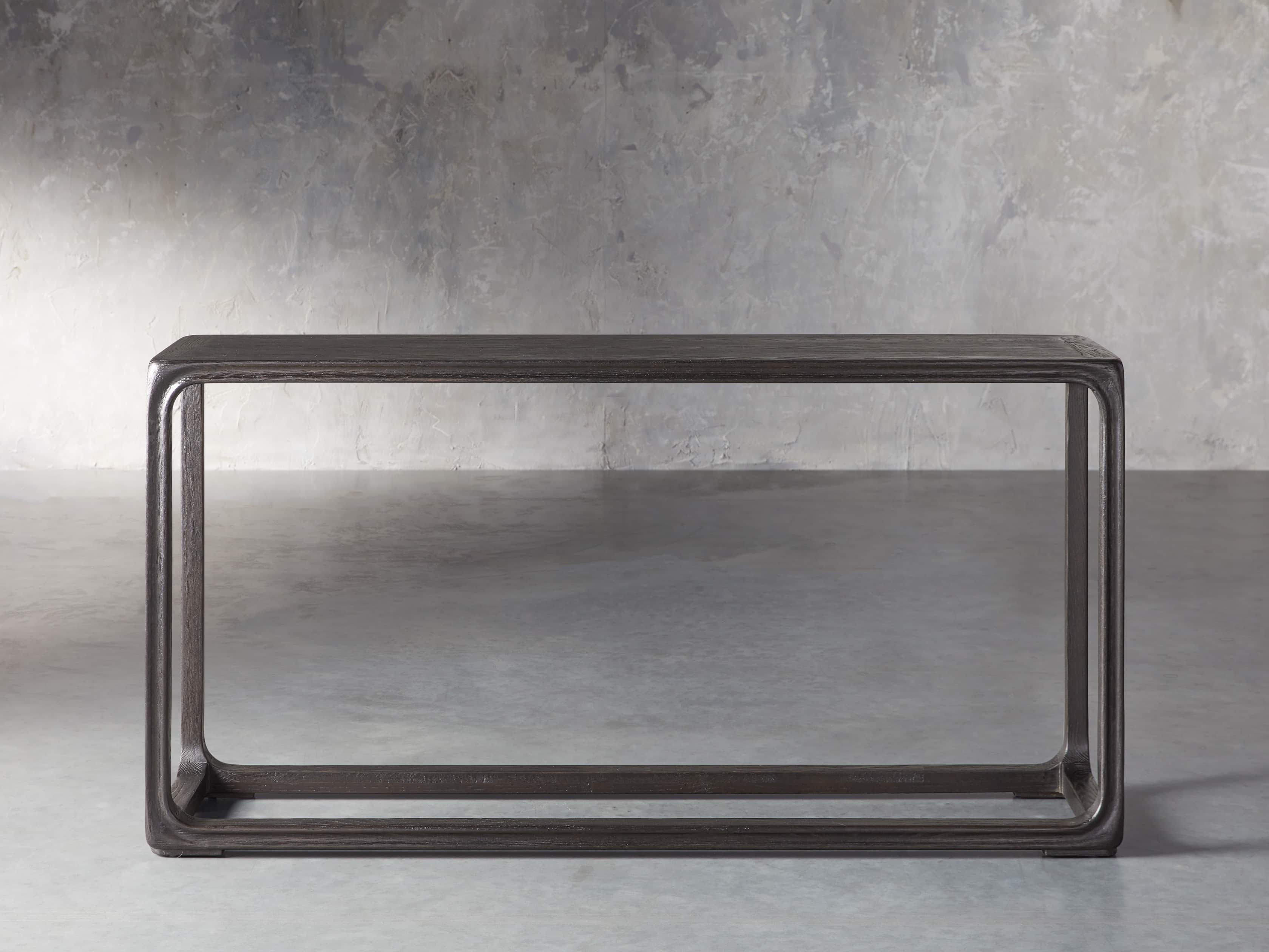 Bertogne 63" Console Table in Dark Ebony, slide 1 of 6