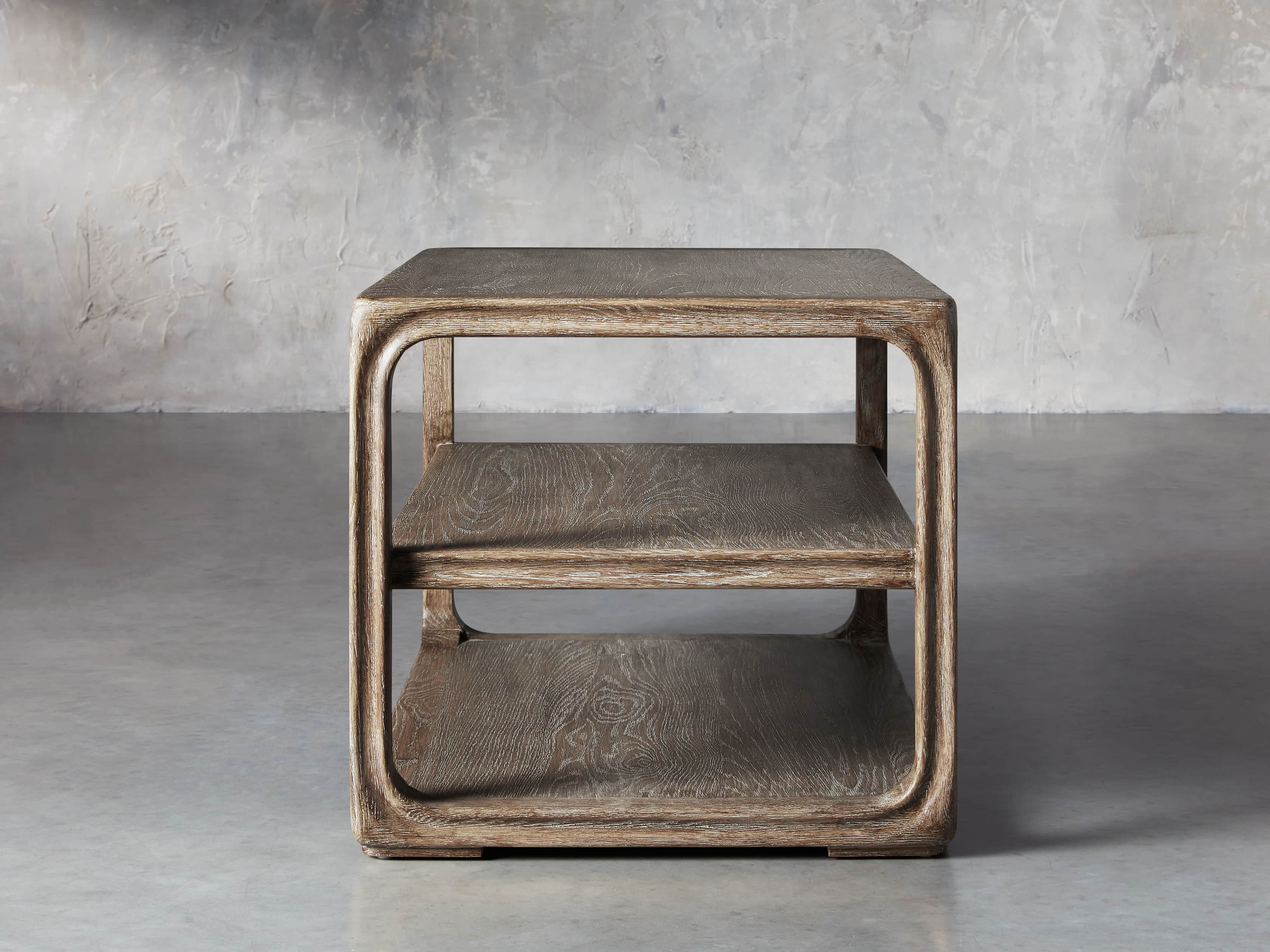 Bertogne 38" Shelf End Table in Bertogne Brown, slide 3 of 8