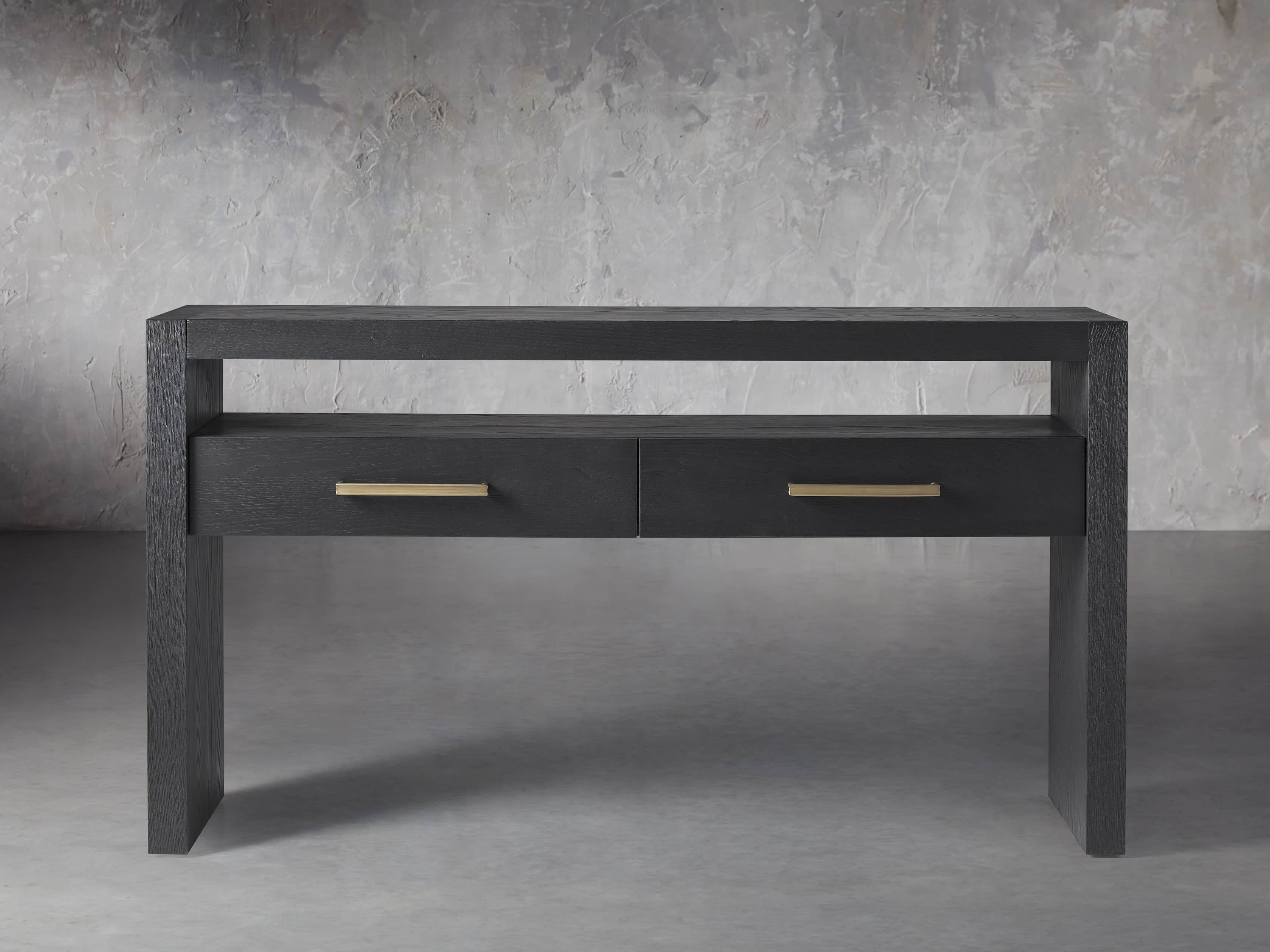 Bodhi 60" Console Table in Ebony, slide 1 of 4
