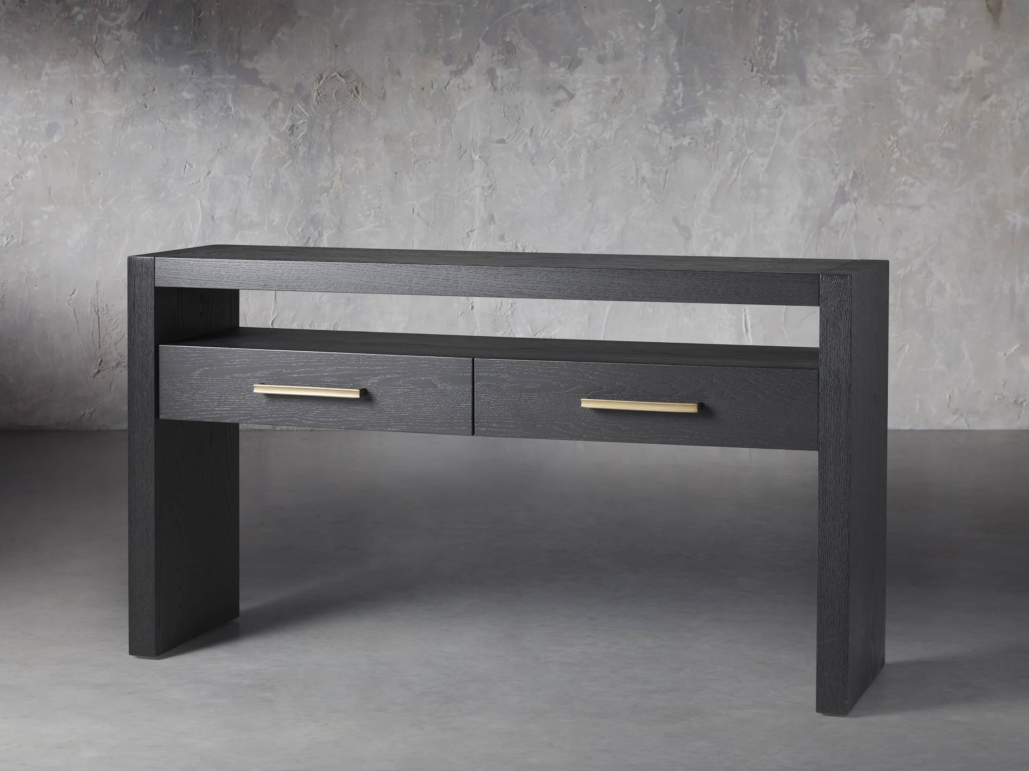 Bodhi 60" Console Table in Ebony, slide 2 of 4