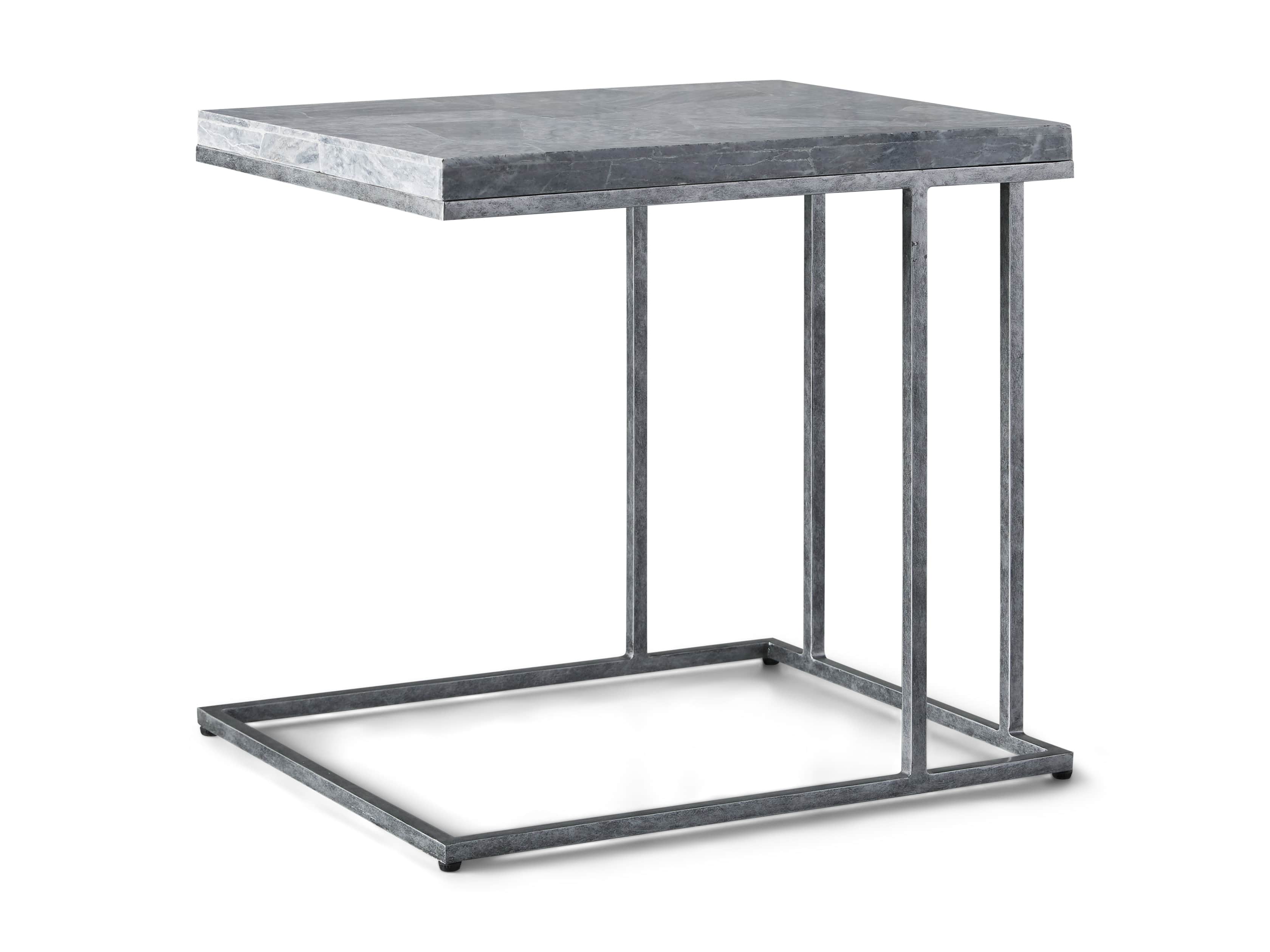 Boracay 24" Century Marble C Table in Grey, slide 6 of 6