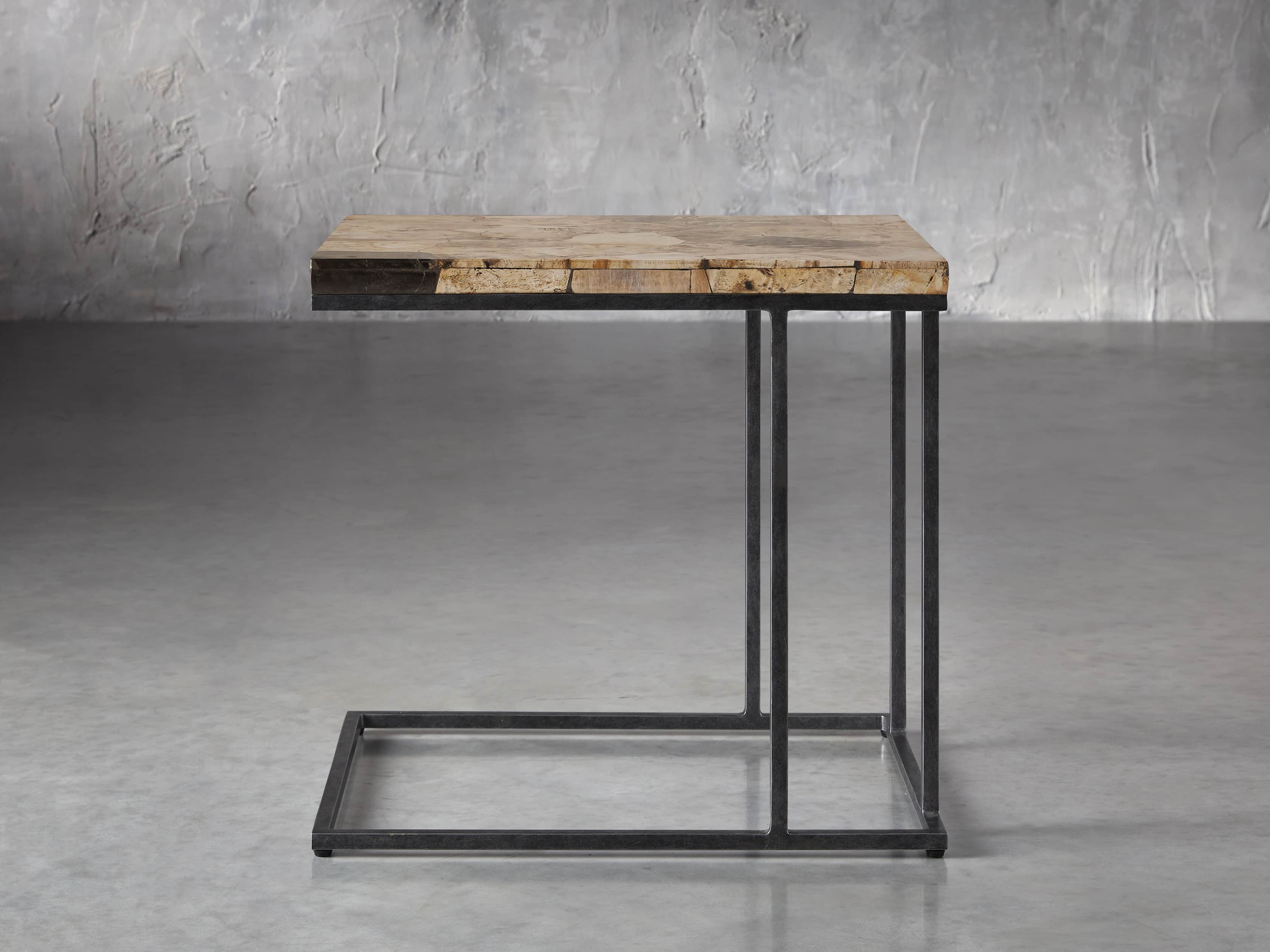 Boracay 24" Petrified Wood C Table, slide 2 of 6