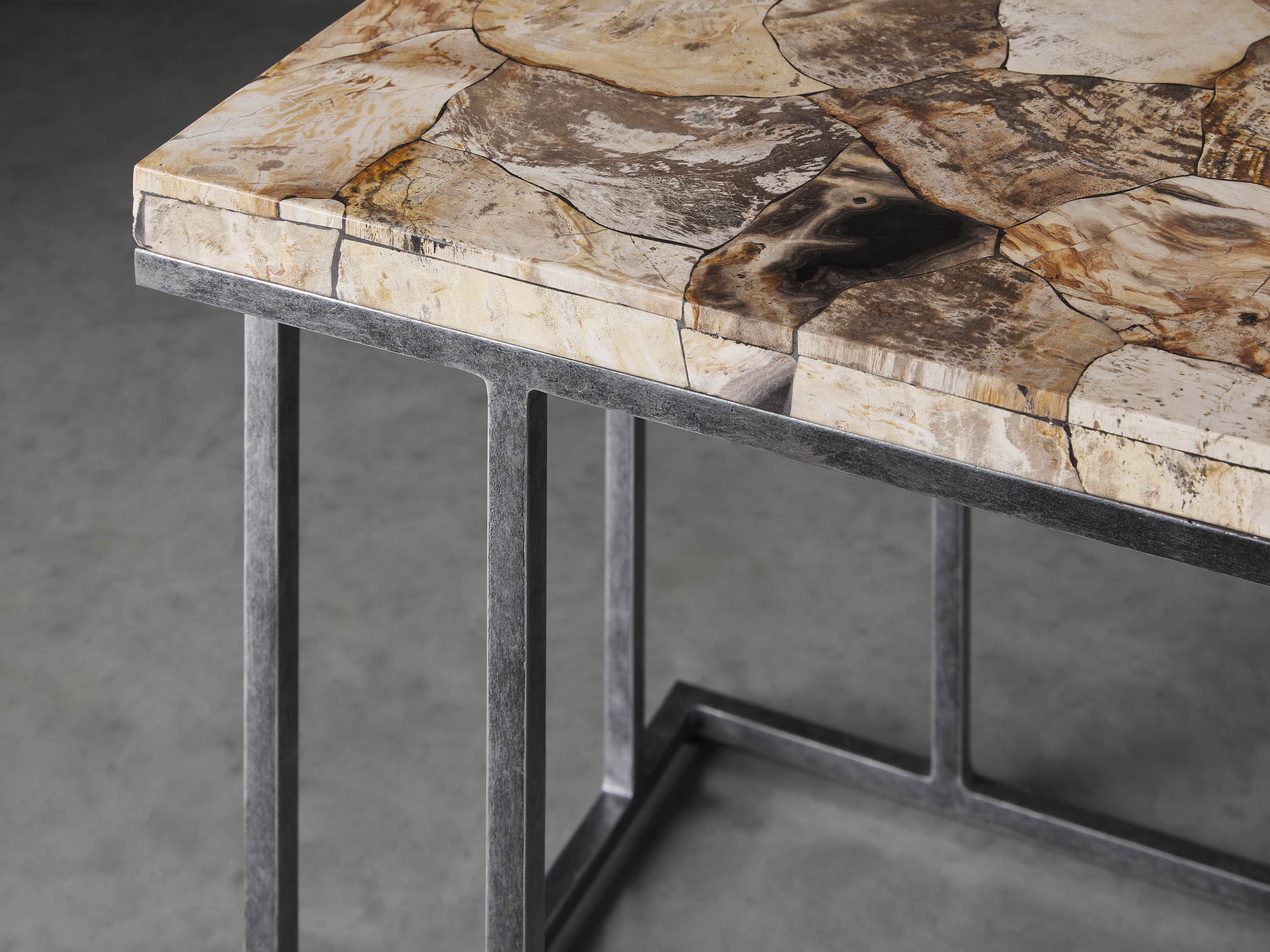 Boracay 24" Petrified Wood C Table, slide 3 of 6
