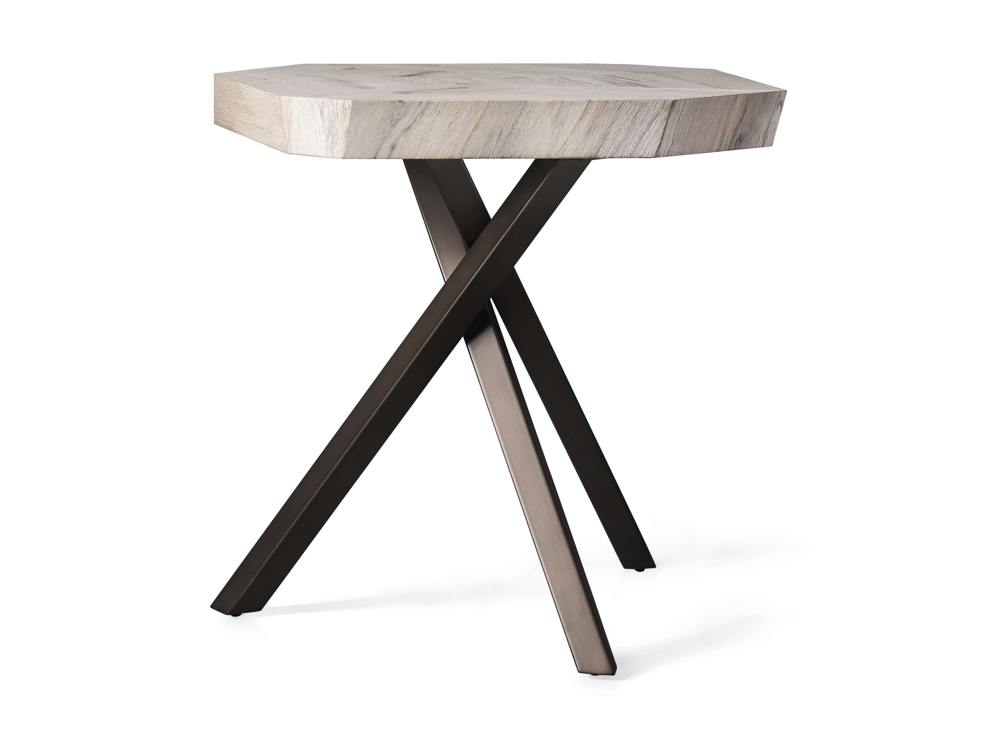 Carrinna 24" End Table in Bleached Aged, slide 4 of 5