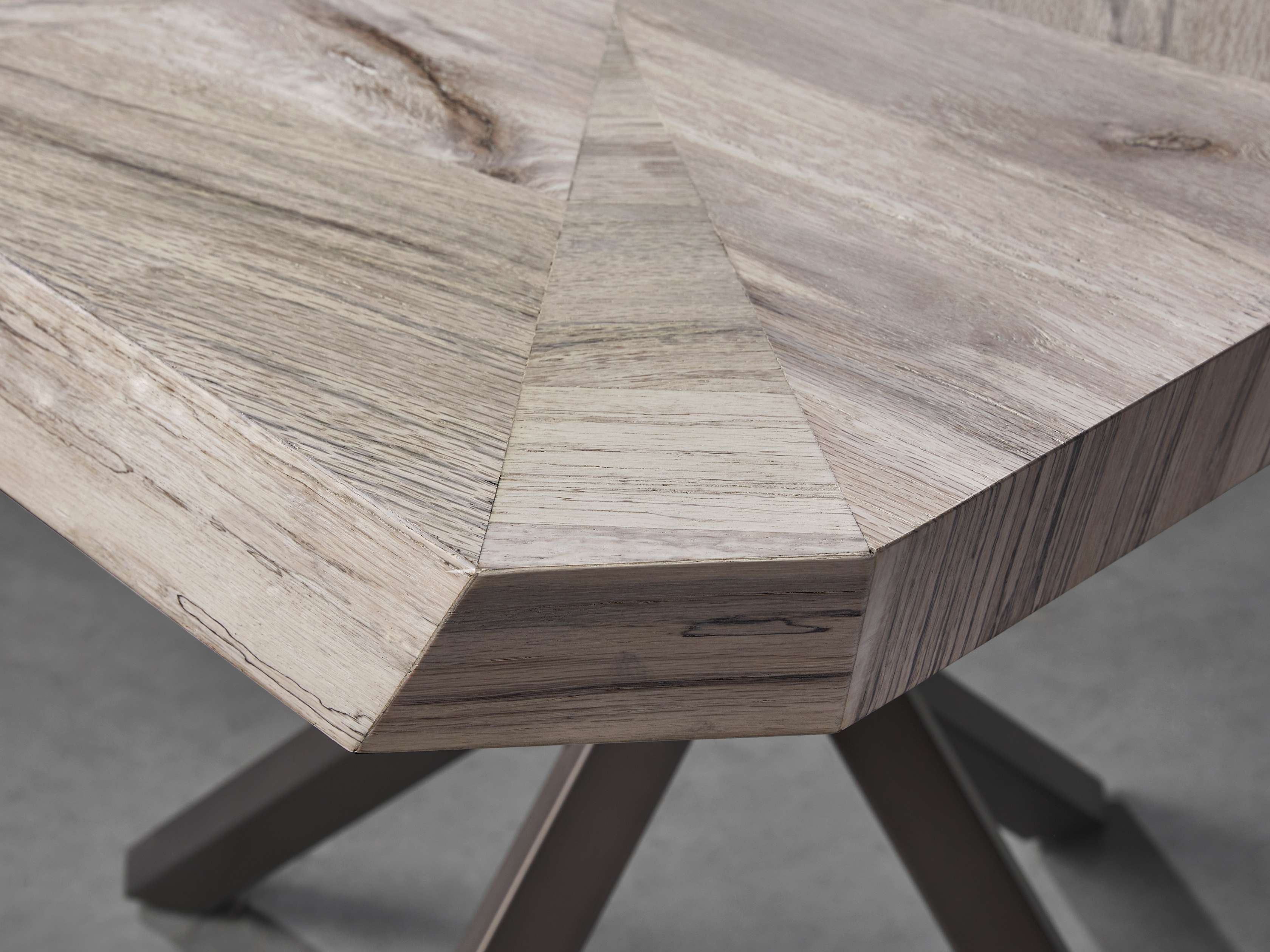 Carrinna 38" End Table in Bleached Aged, slide 3 of 5
