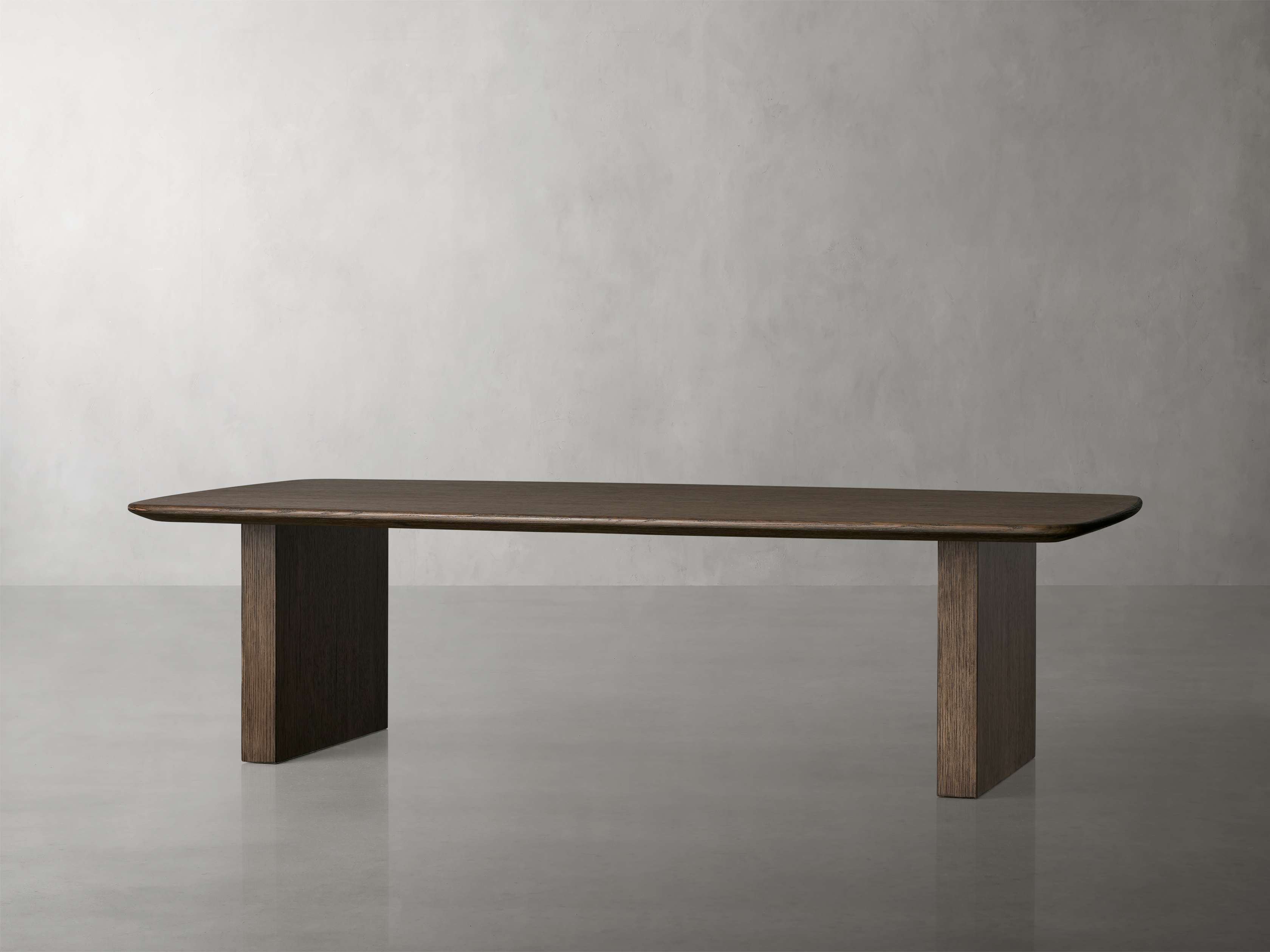 Saint Germain Wood Coffee Table with Clement Base