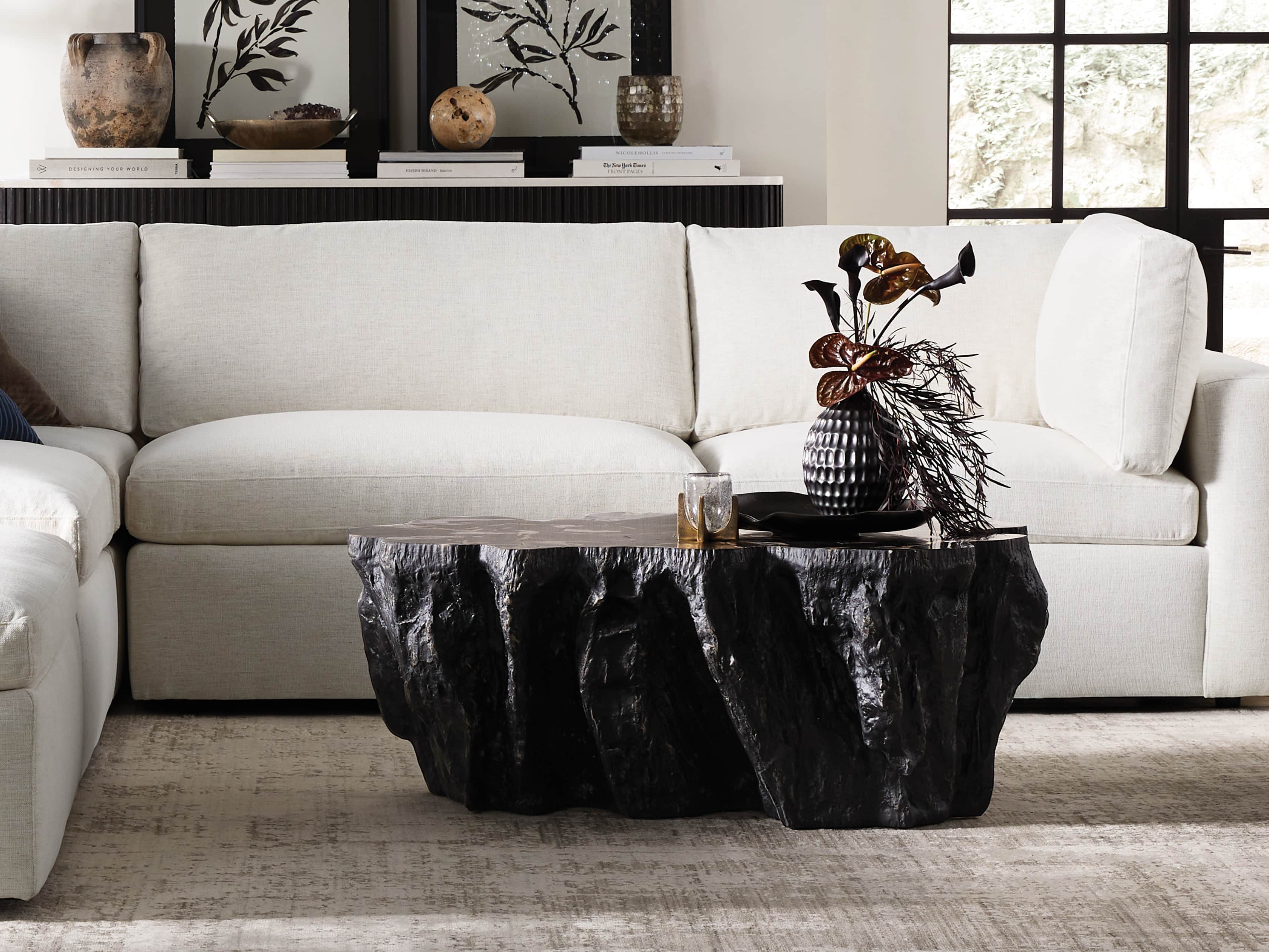 Clayhill 44" Coffe Table in Black, slide 1 of 6