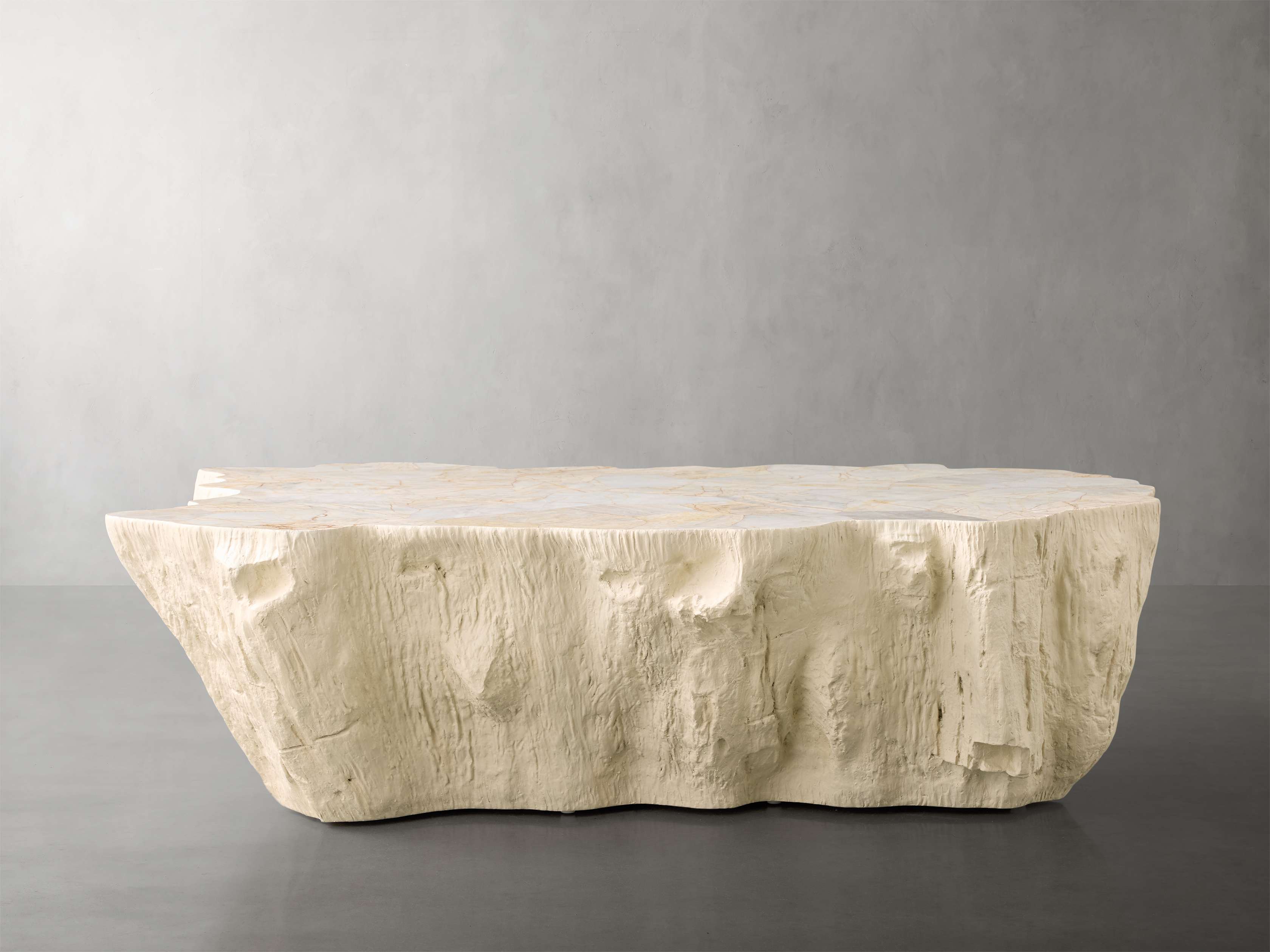 Clayhill Coffee Table in Wood 54 in White Arhaus