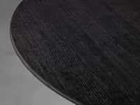 Saint Germain Round Wood Coffee Table with Dauphine Base