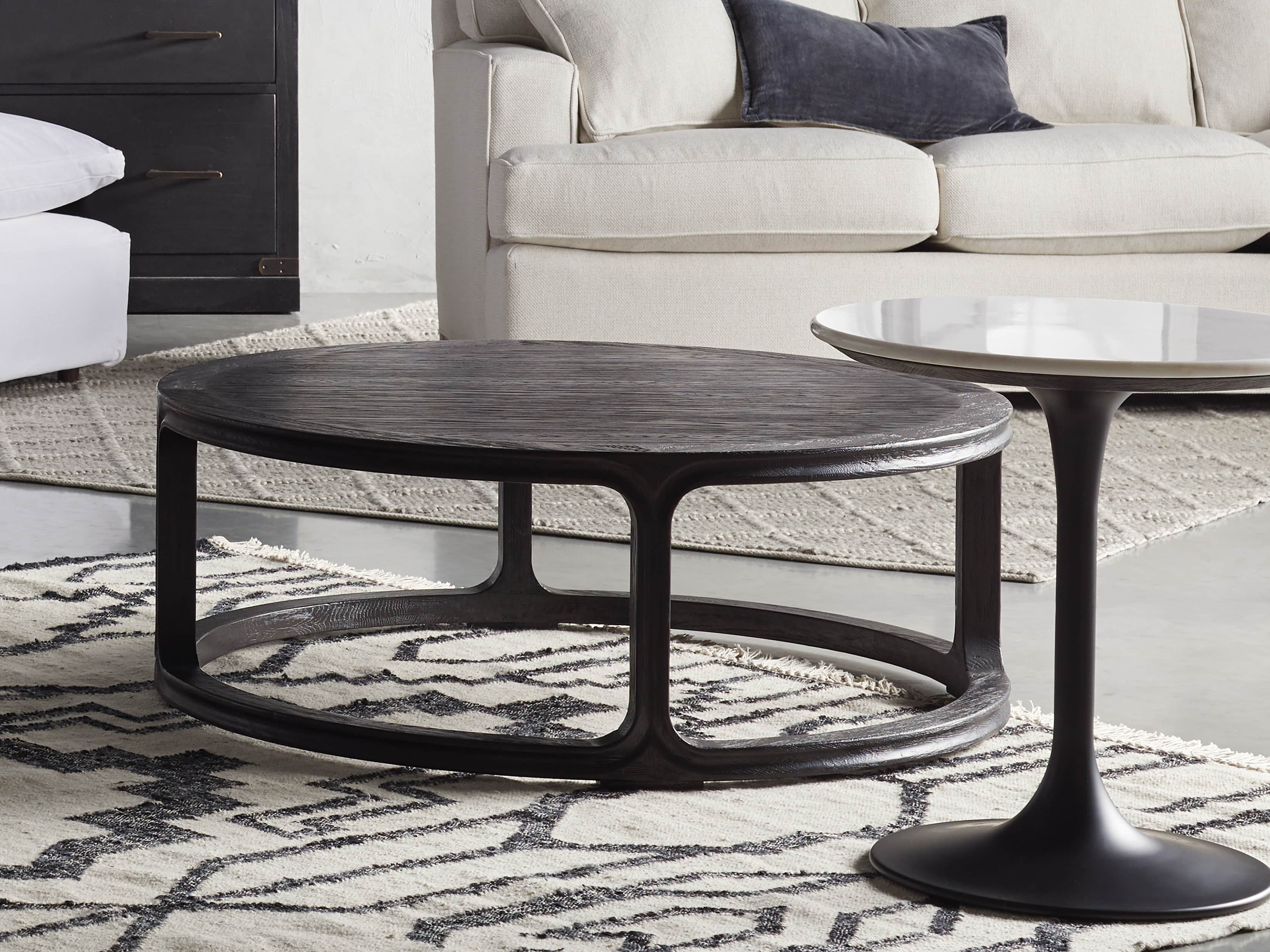 Enzo 22" Round White Marble End Table, slide 7 of 8