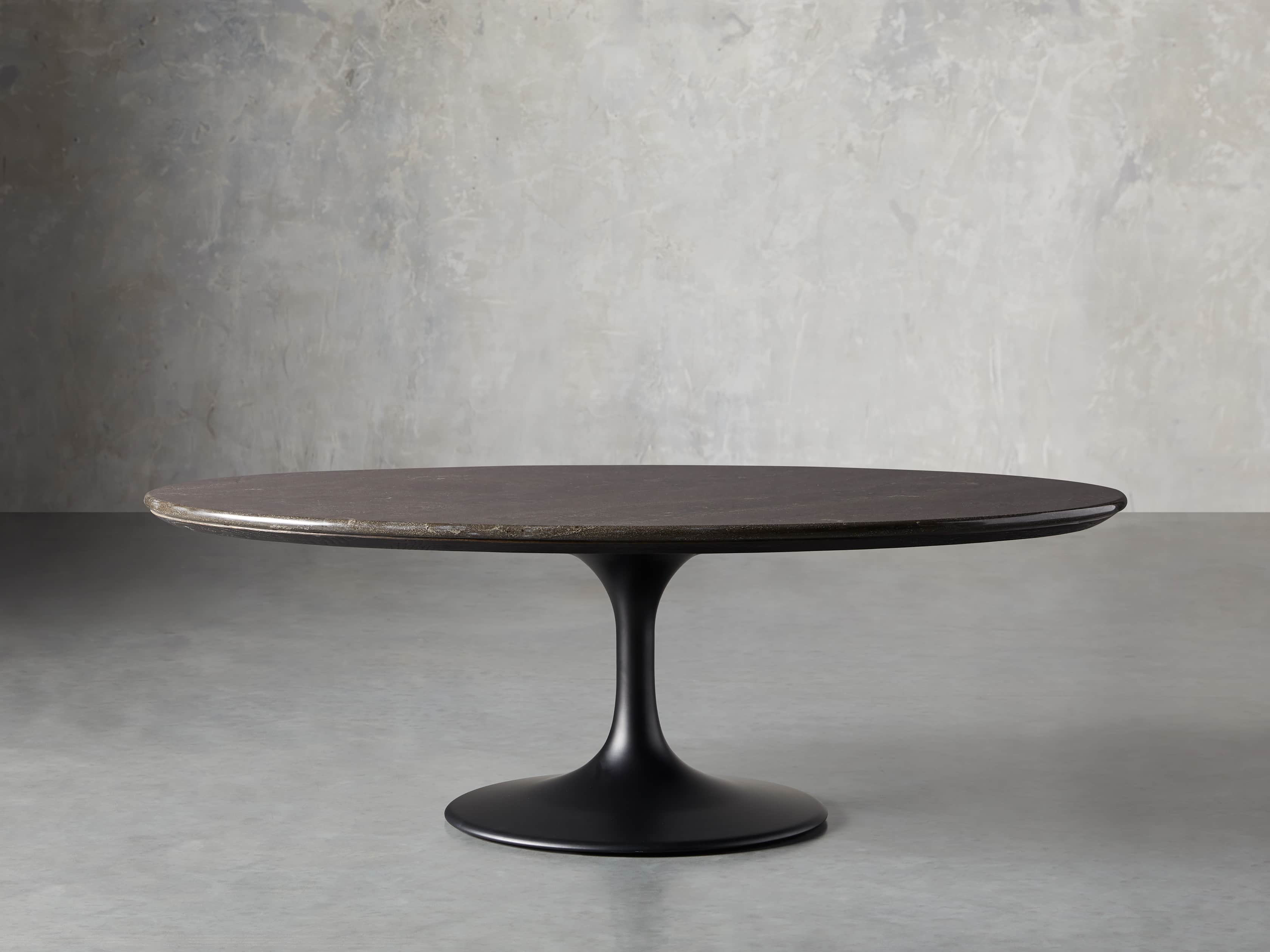 Enzo 51" Oval Bluestone Coffee Table, slide 2 of 6