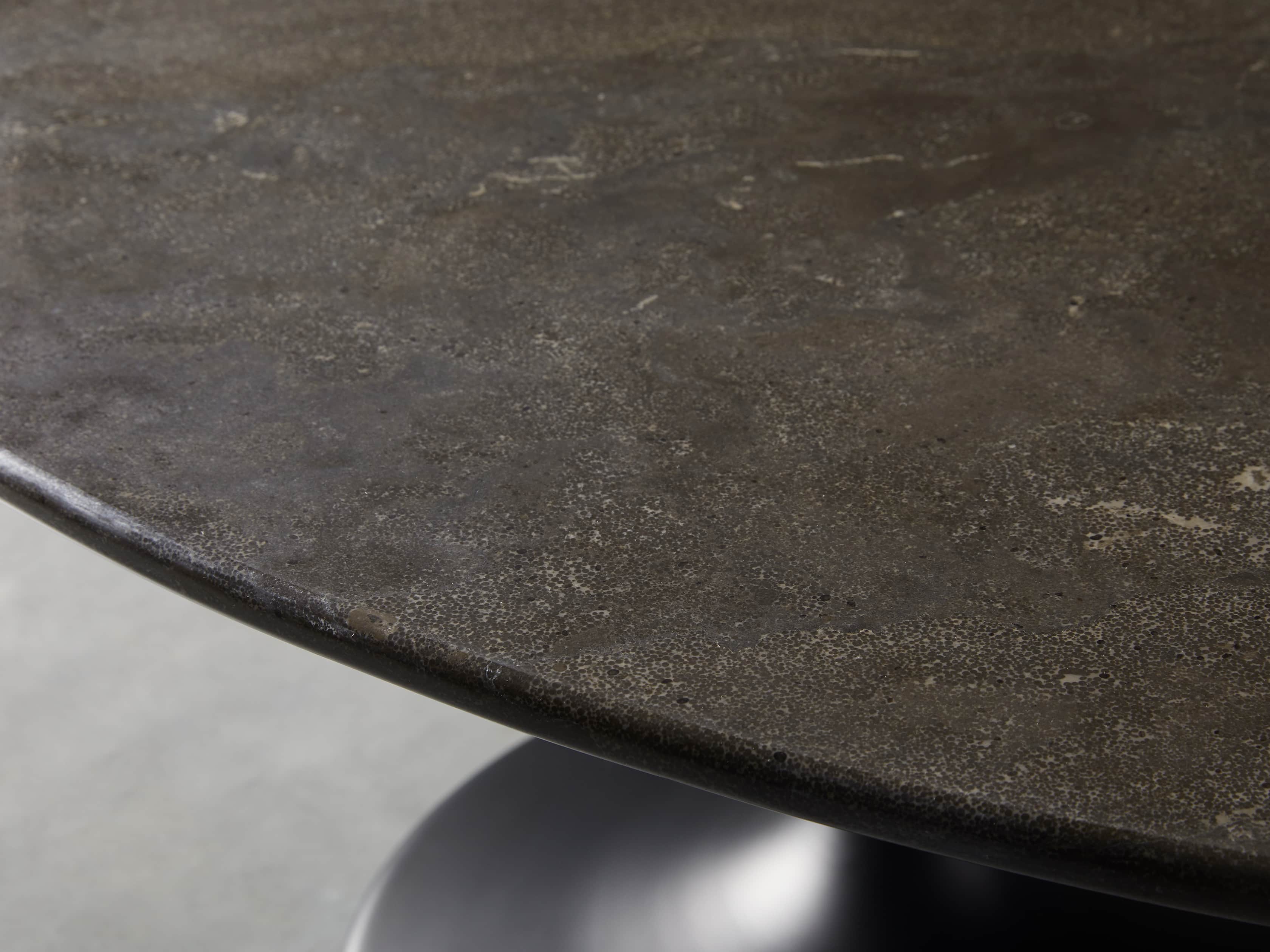 Enzo 51" Oval Bluestone Coffee Table, slide 3 of 6