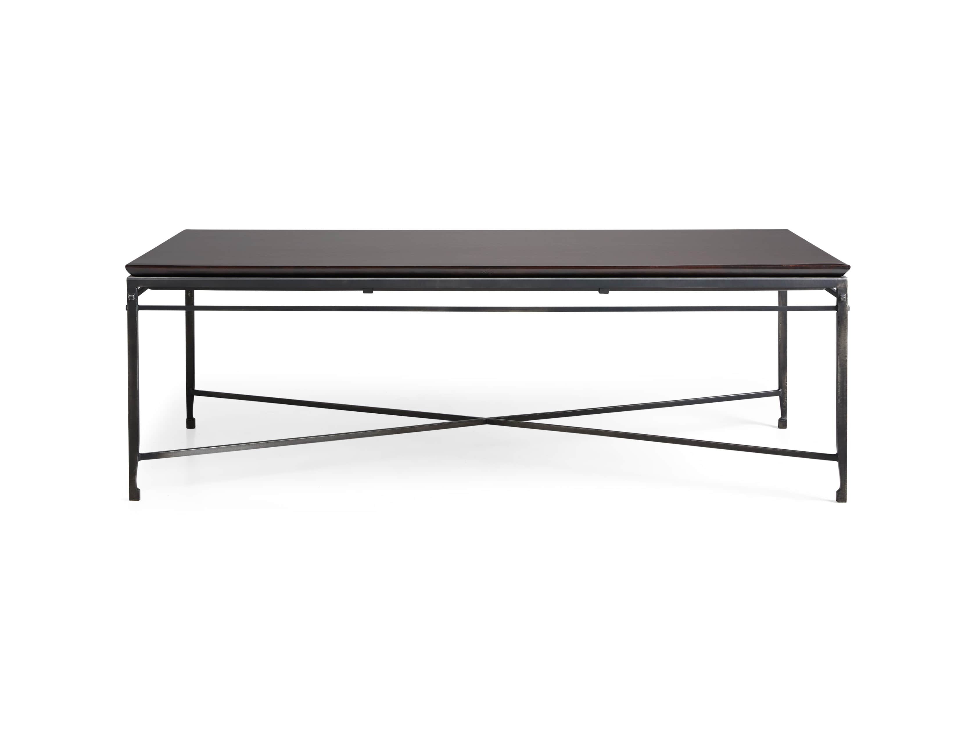 Flores 54" Chocolate Copper Coffee Table