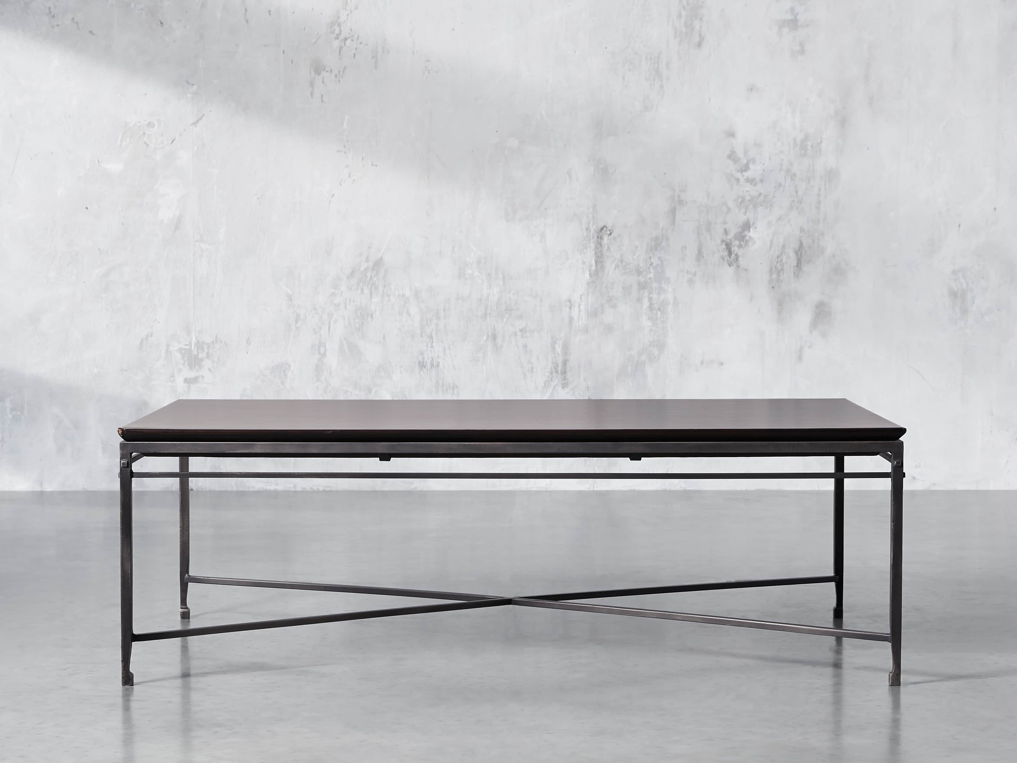 Flores 54" Chocolate Copper Coffee Table
