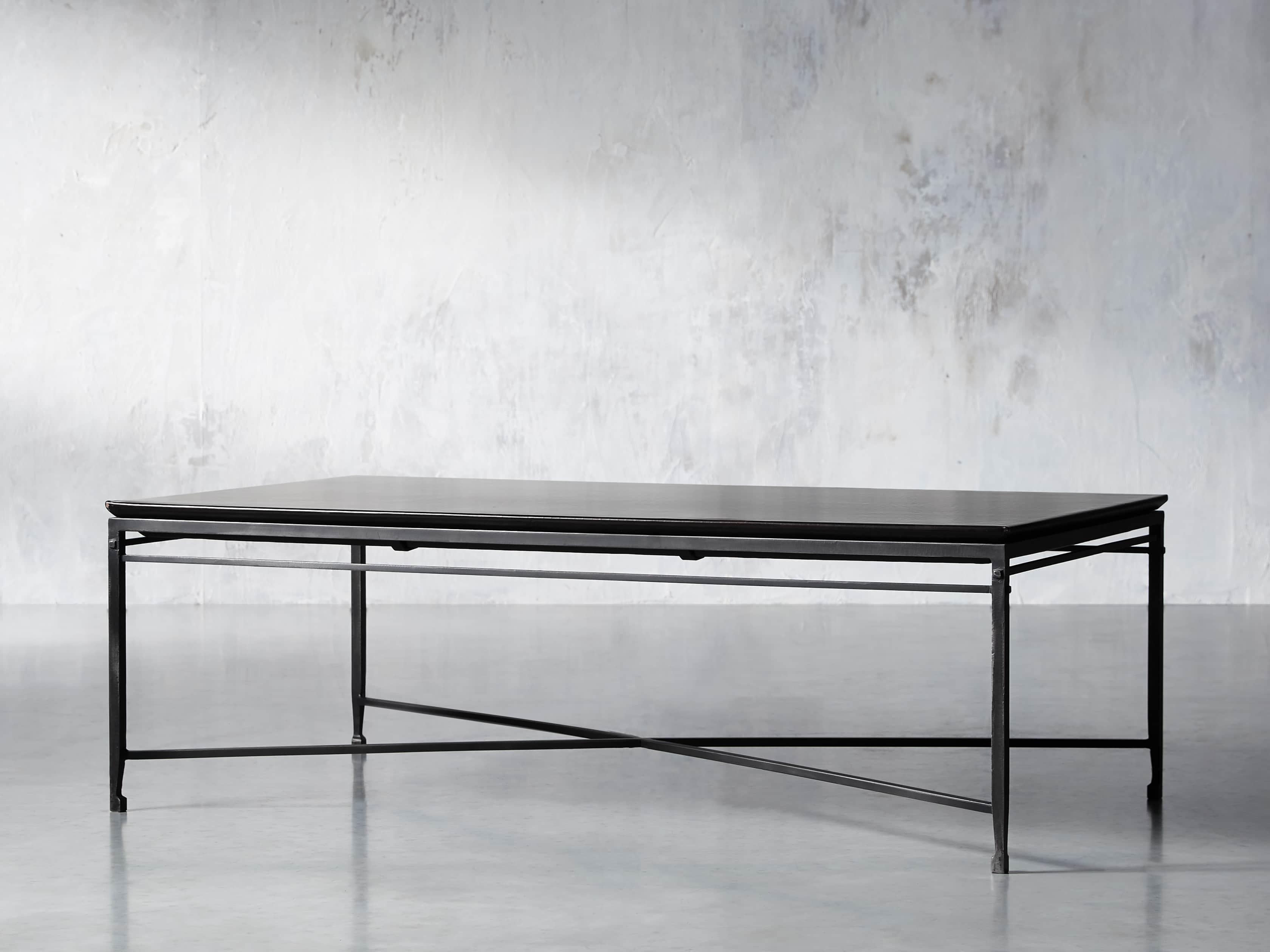 Flores 54" Chocolate Copper Coffee Table