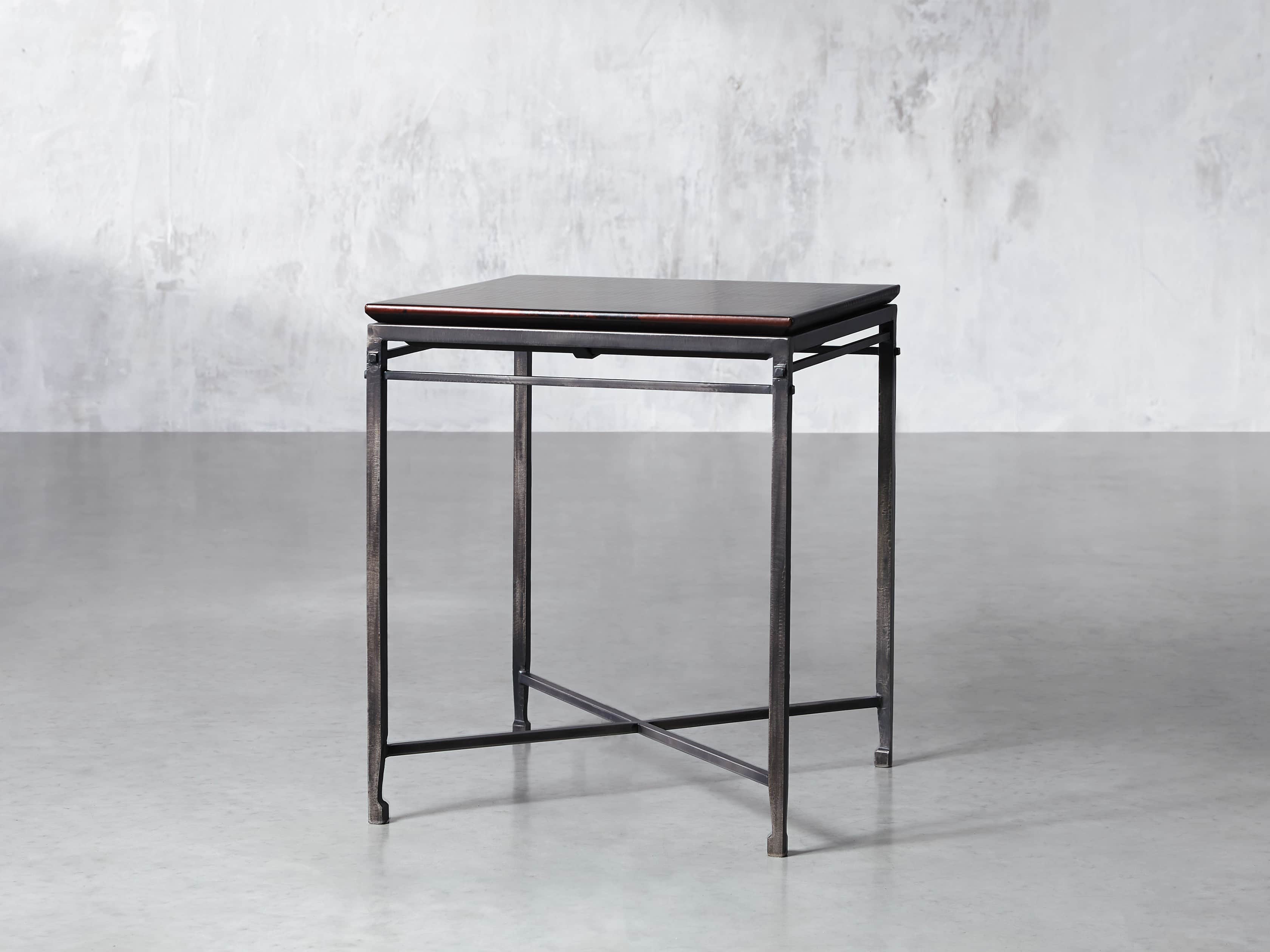 Flores 20" Chocolate Copper End Table