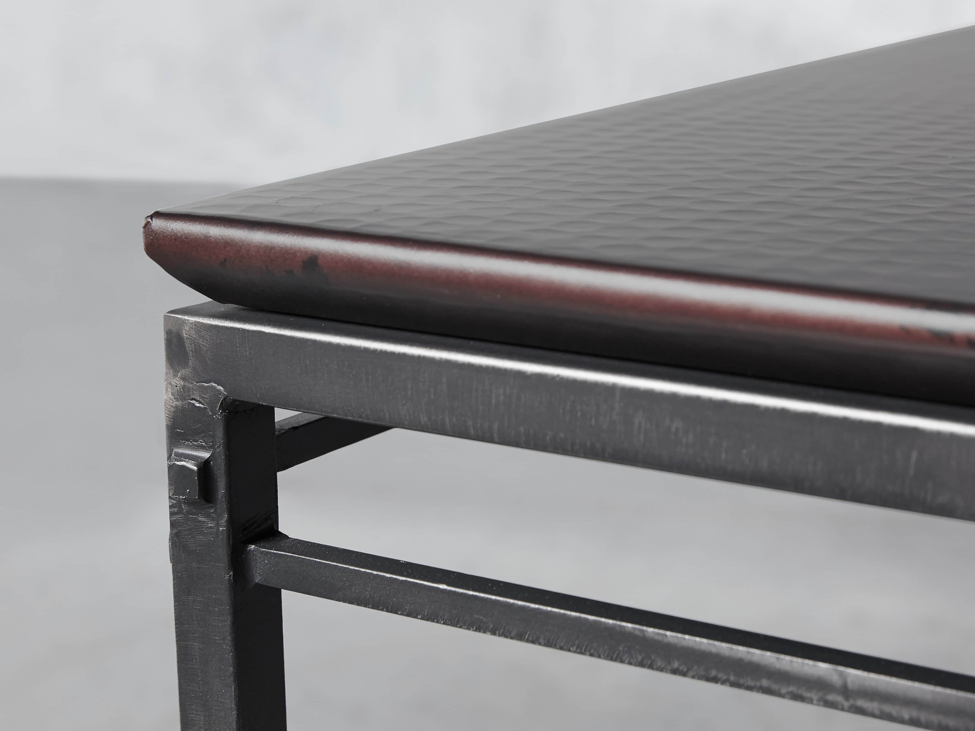 Flores 20" Chocolate Copper End Table