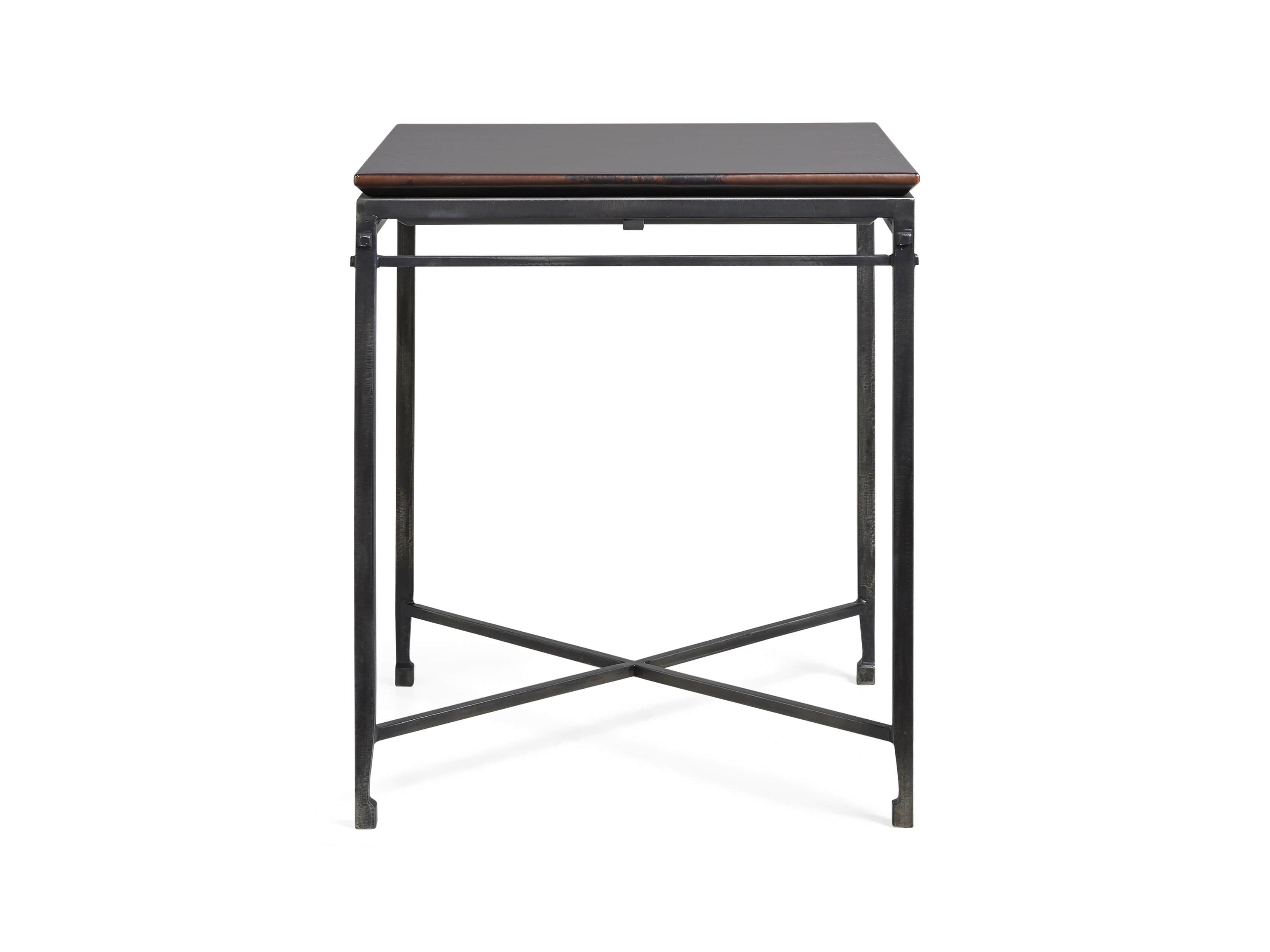 Flores 20" Chocolate Copper End Table