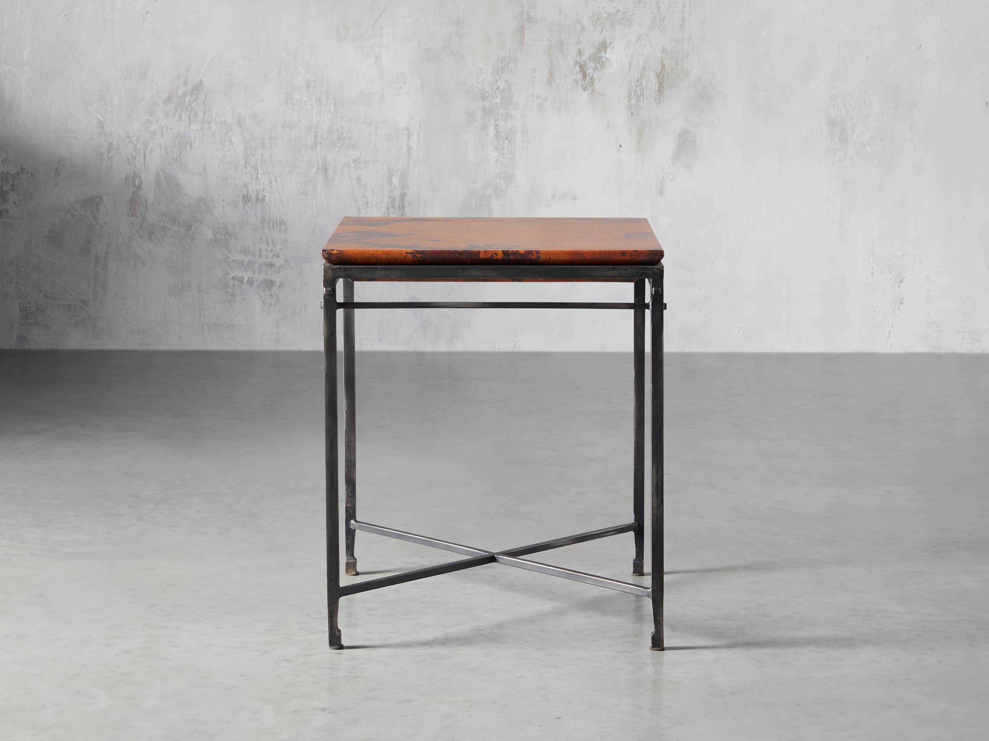 Flores 20" Copper End Table