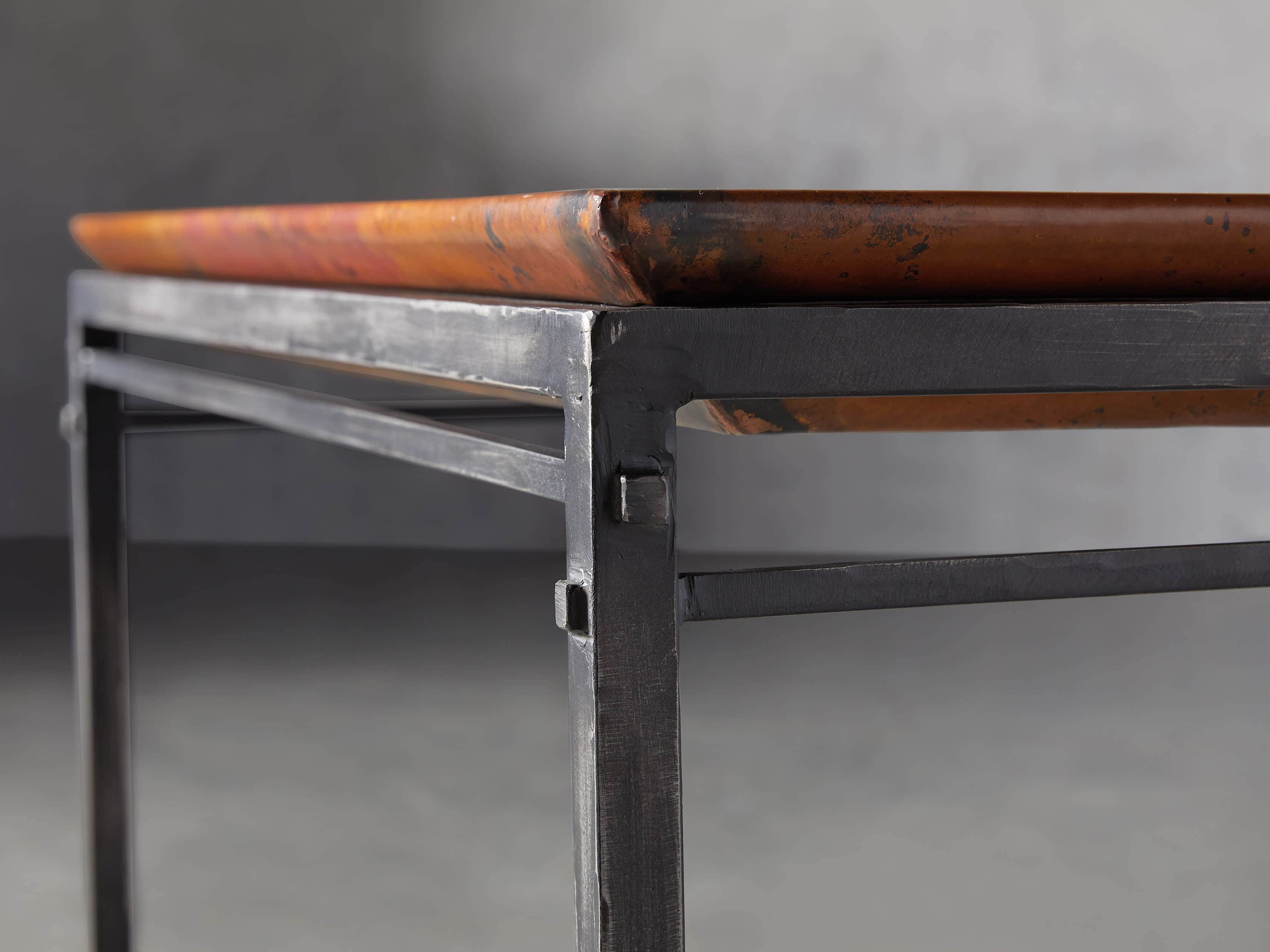 Flores 54" Copper Coffee Table