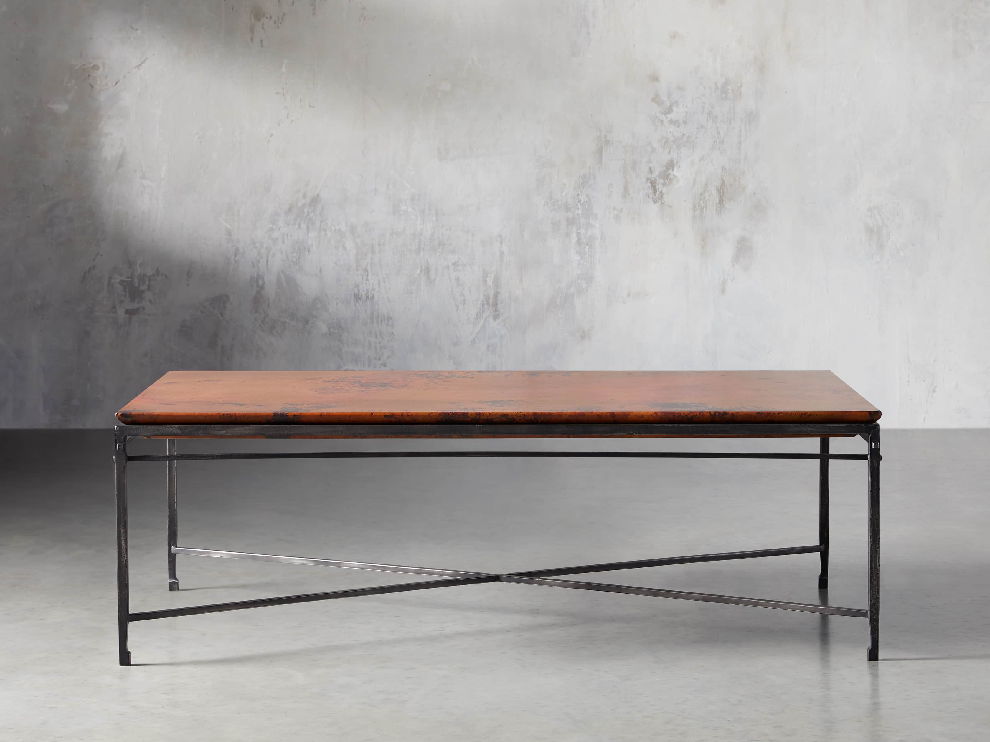 Flores 54" Copper Coffee Table