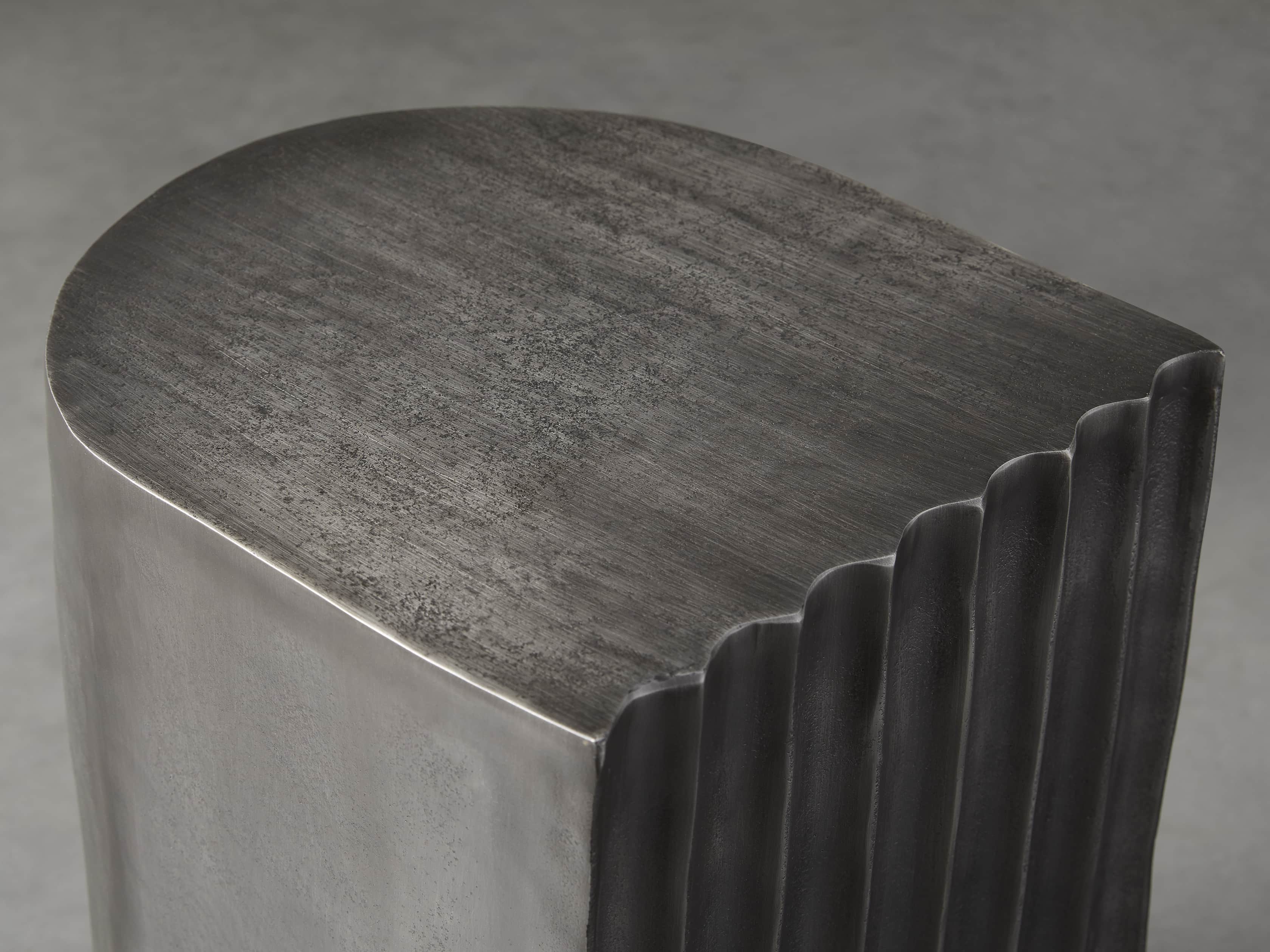 Fluted 12" Drum Stool, slide 2 of 3