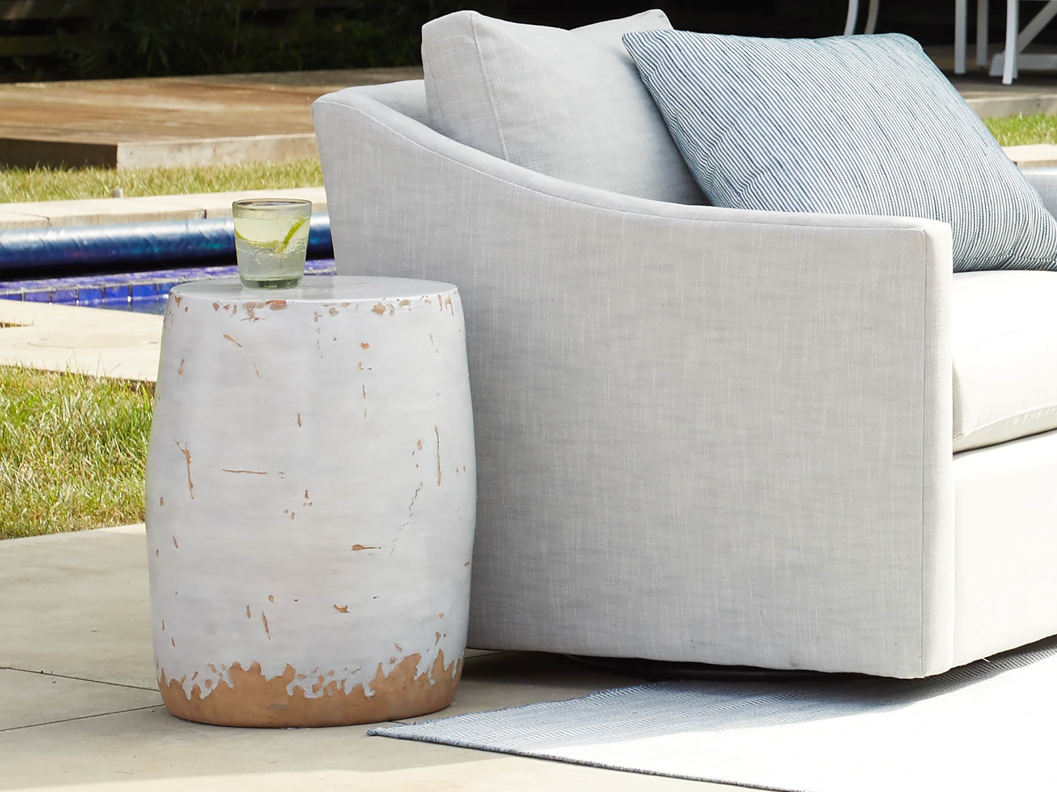 Garden Stool in Antique White, slide 7 of 10