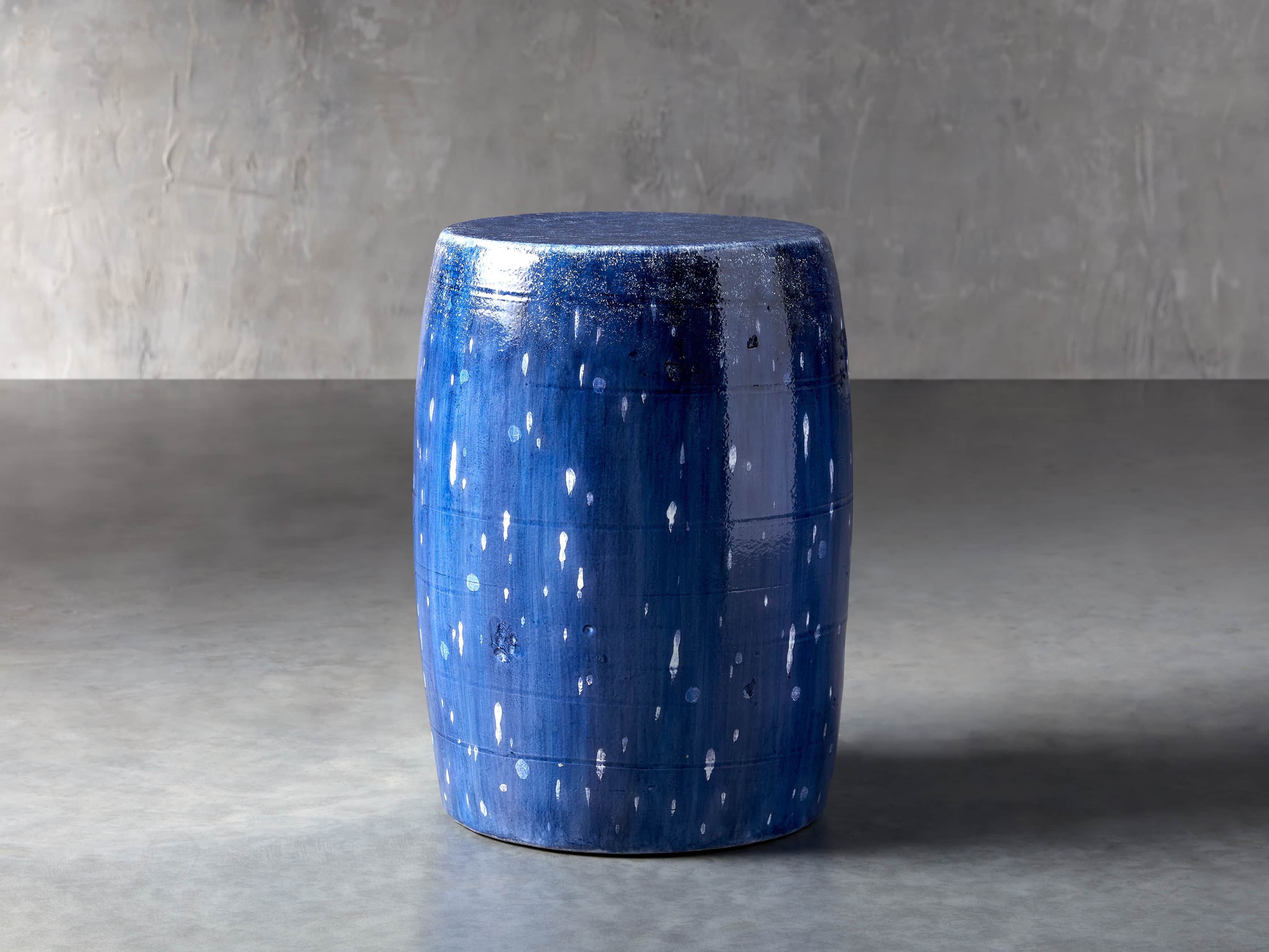 Garden Stool in Cerulean Blue