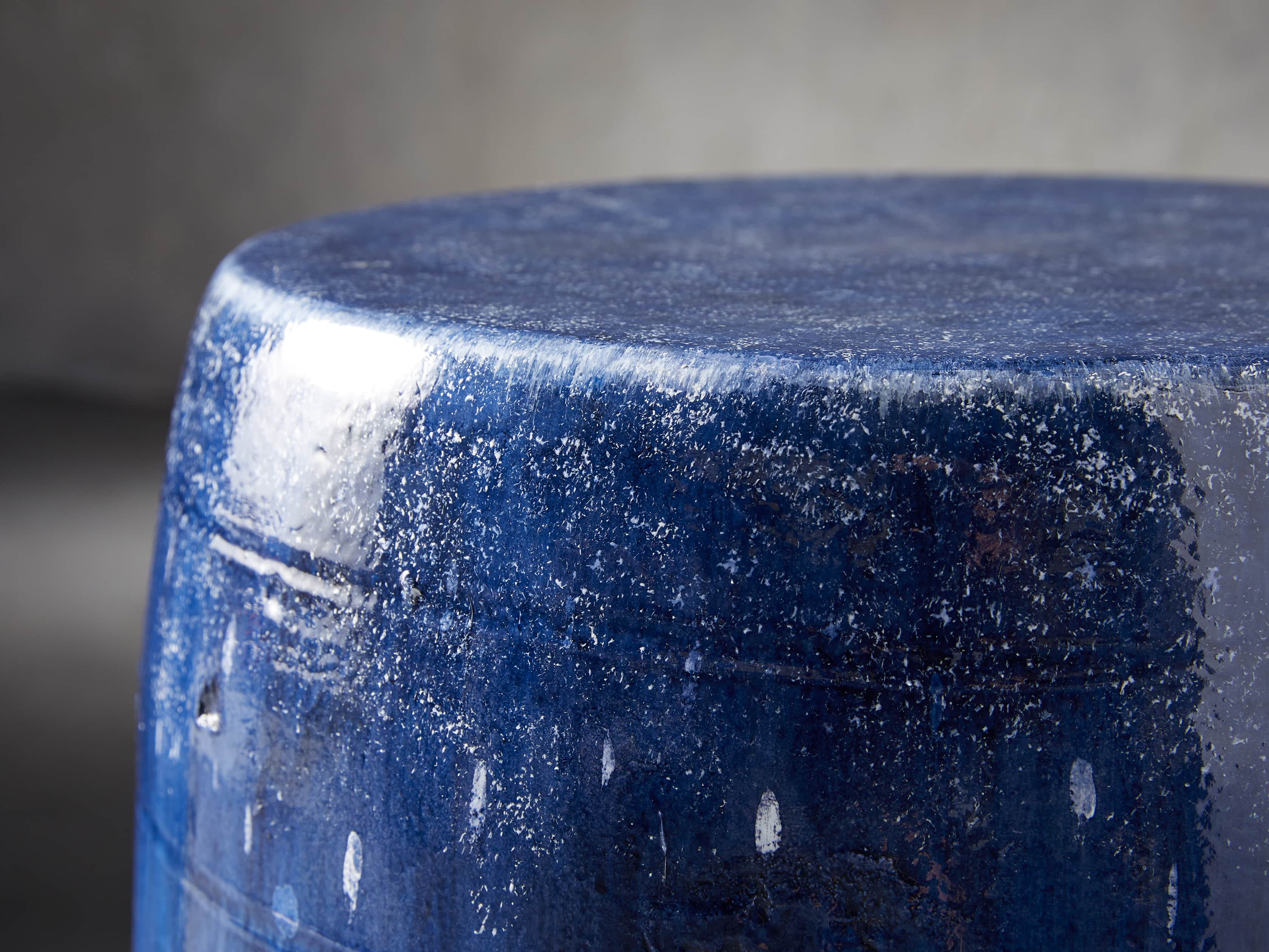 Garden Stool in Cerulean Blue