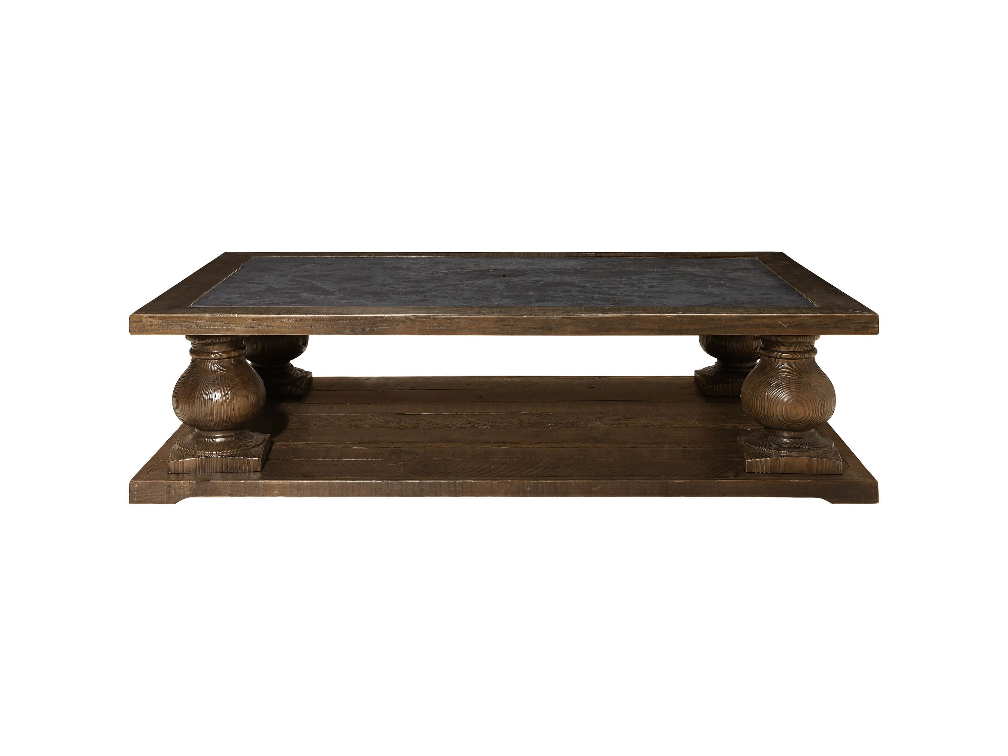 Hudson 60" Coffee Table with Bluestone, slide 1 of 5